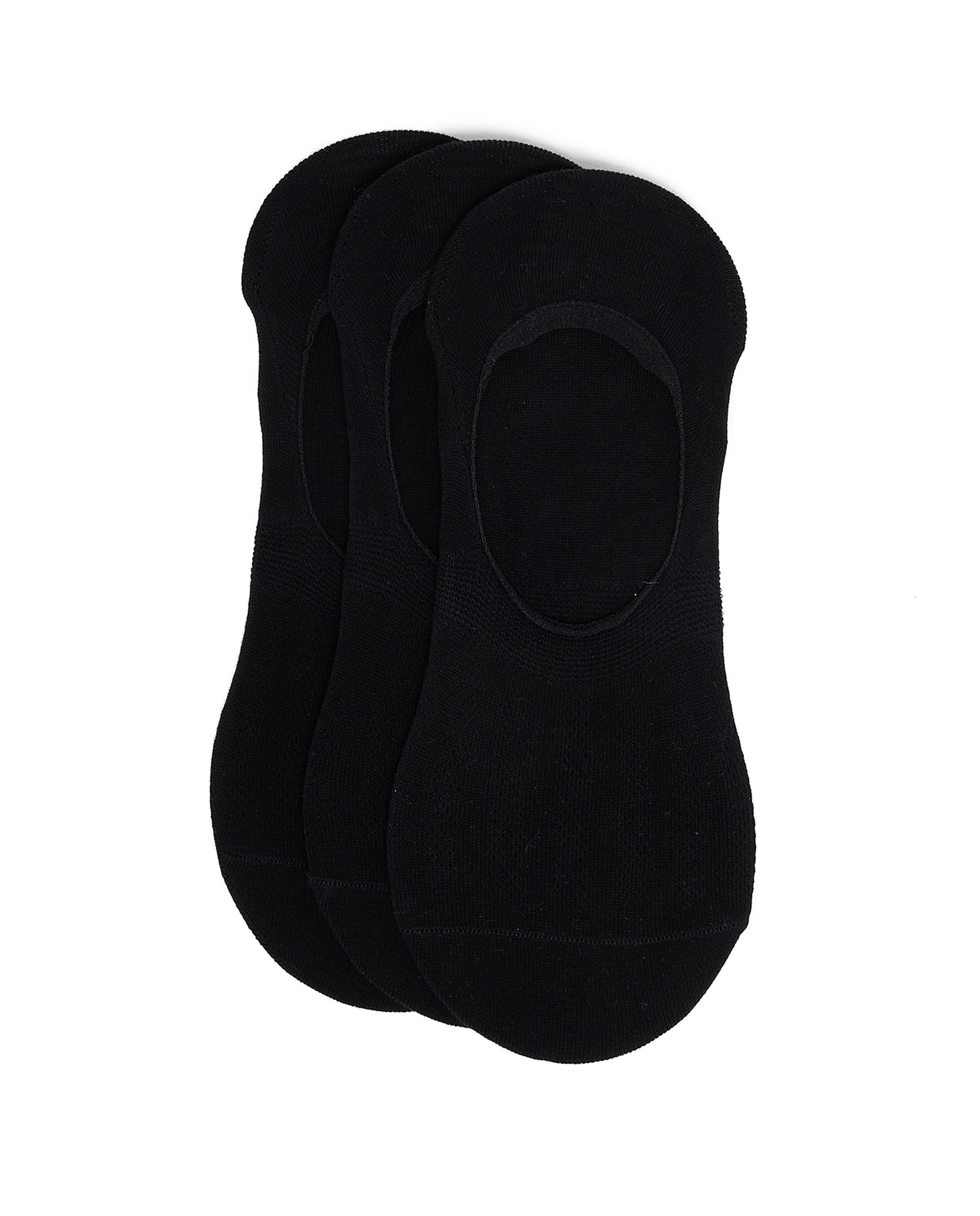 3 Pack Solid No Show Socks