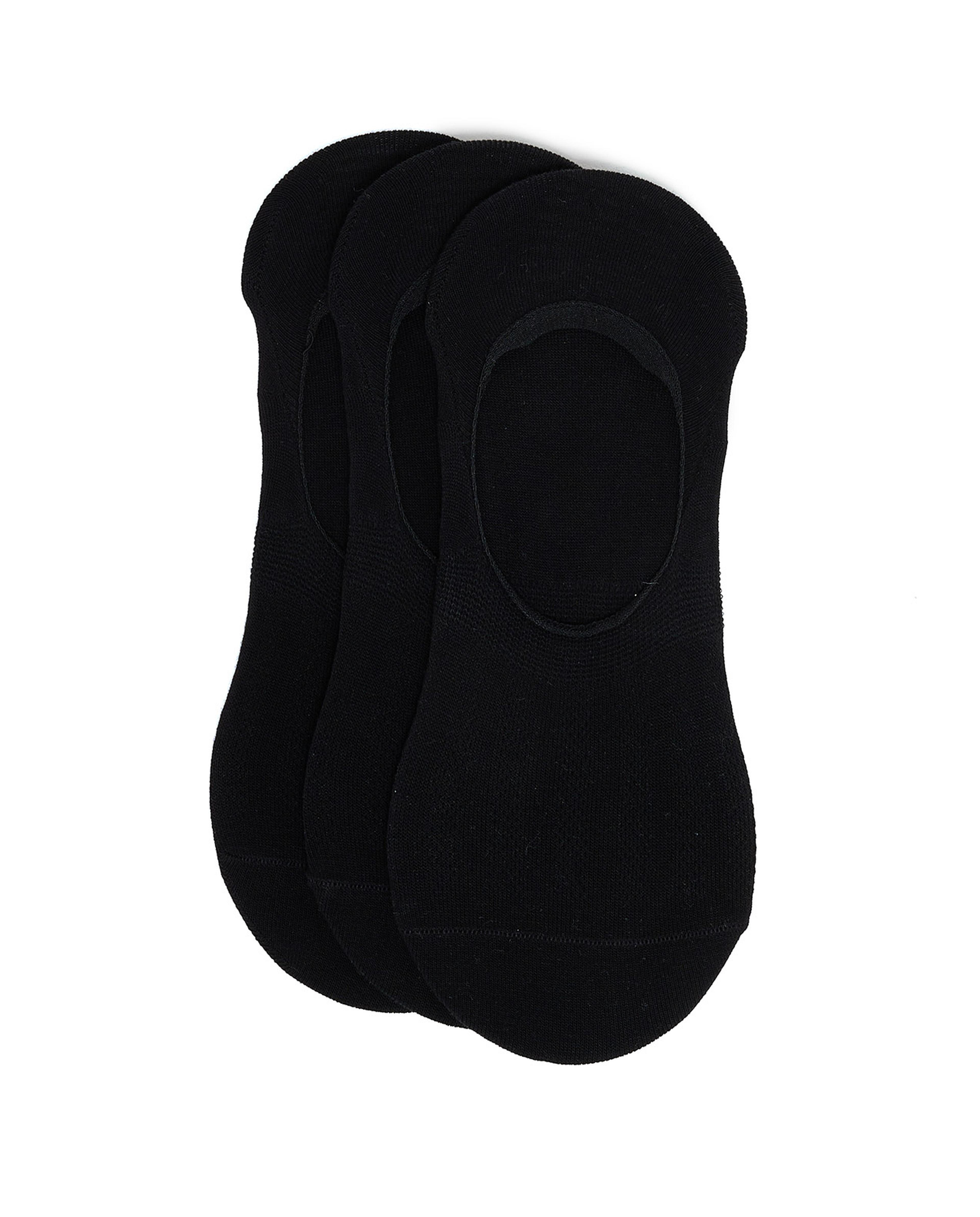 3 Pack Solid No Show Socks