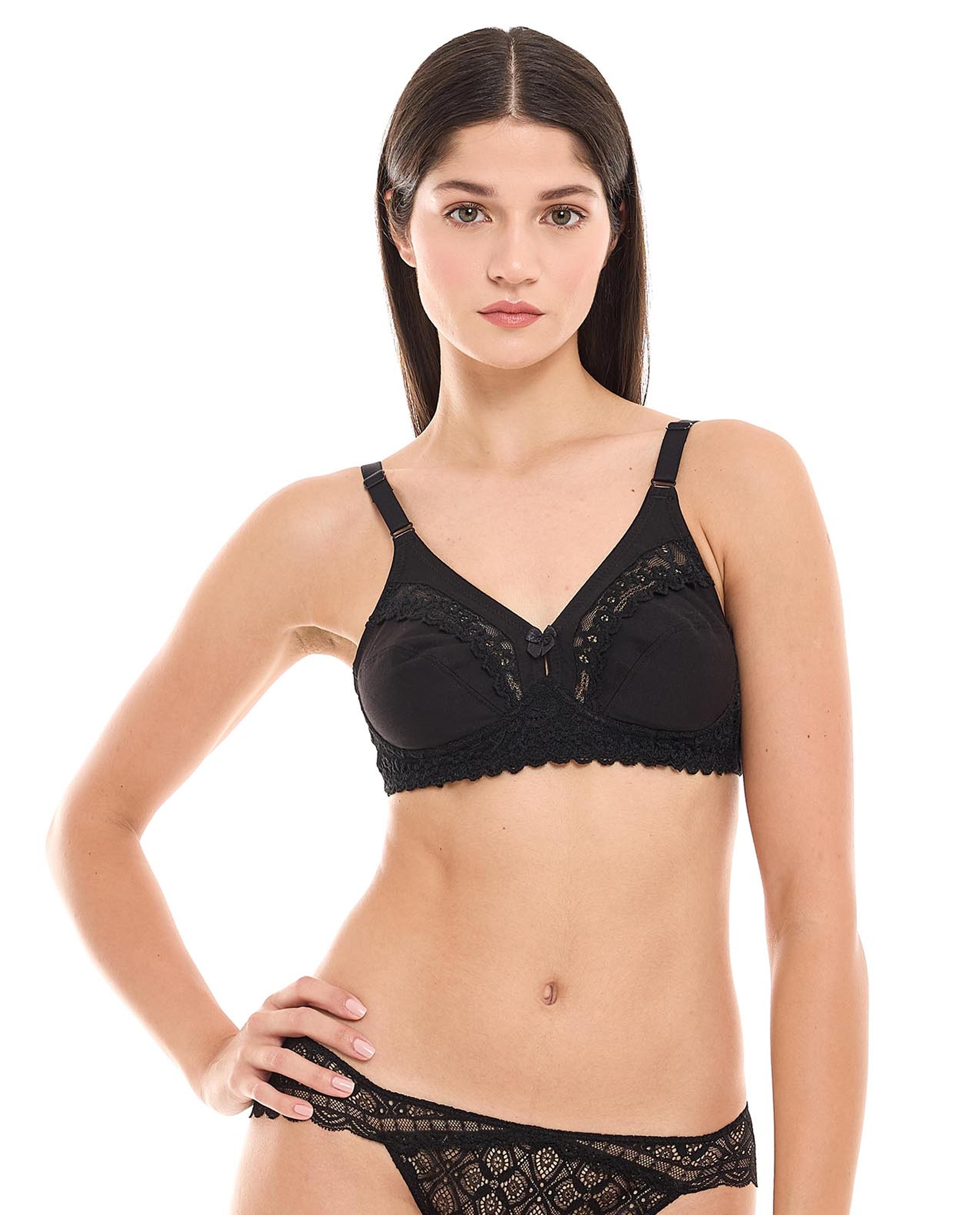 حمالة صدر مزينة بدانتيل