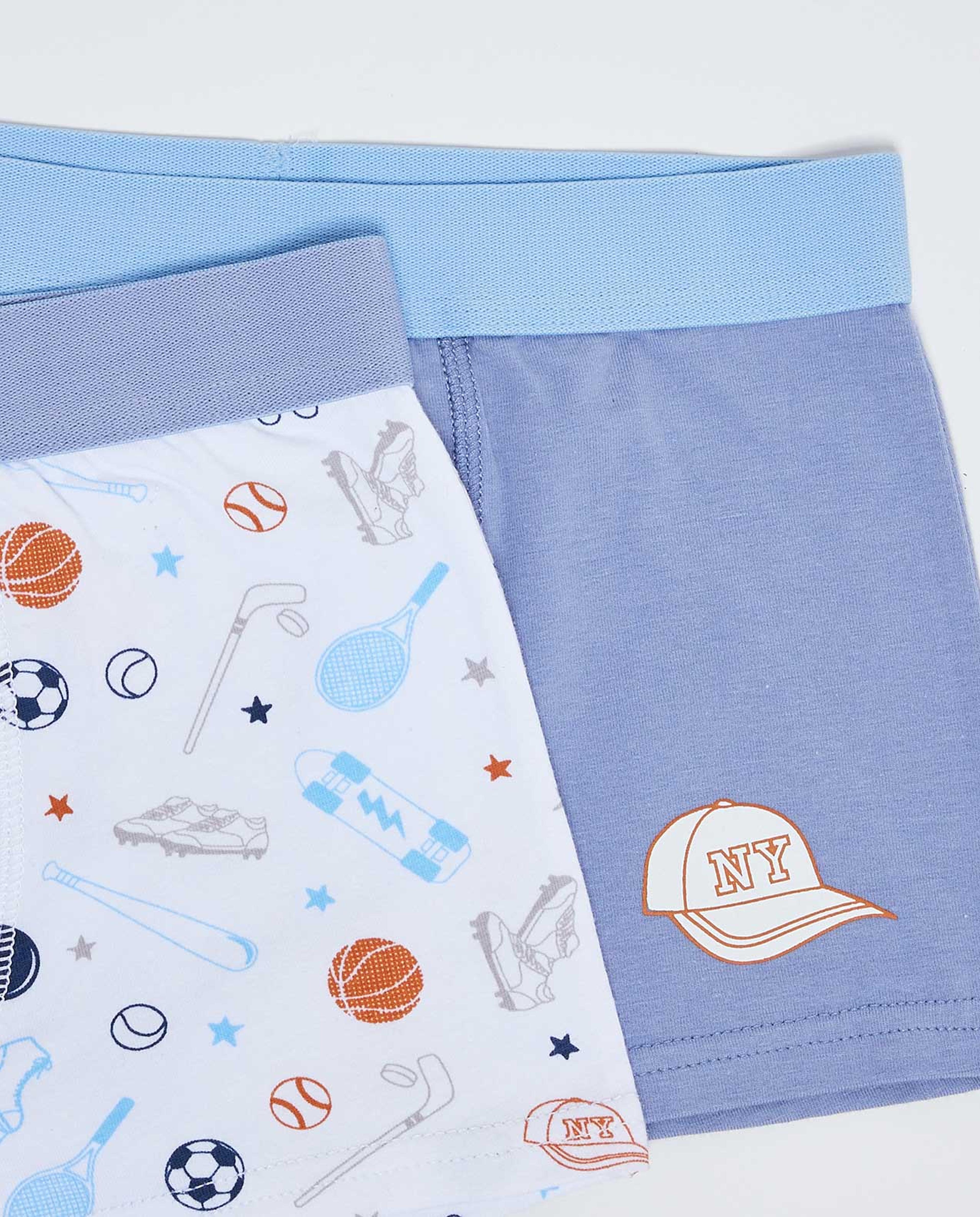 Pack of 2 Printed Boxer Briefs