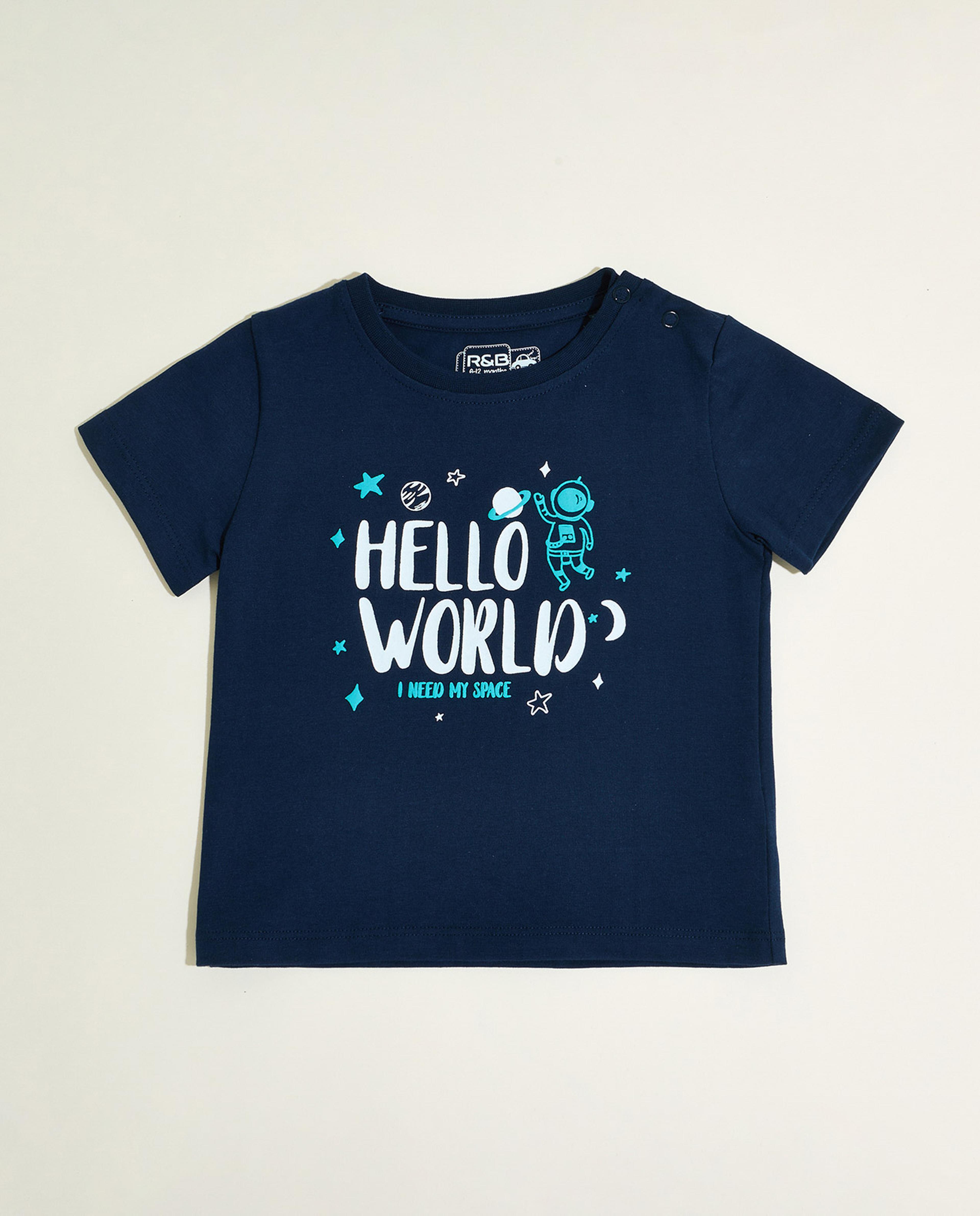 2 Pack Printed T-Shirts with Short Sleeves