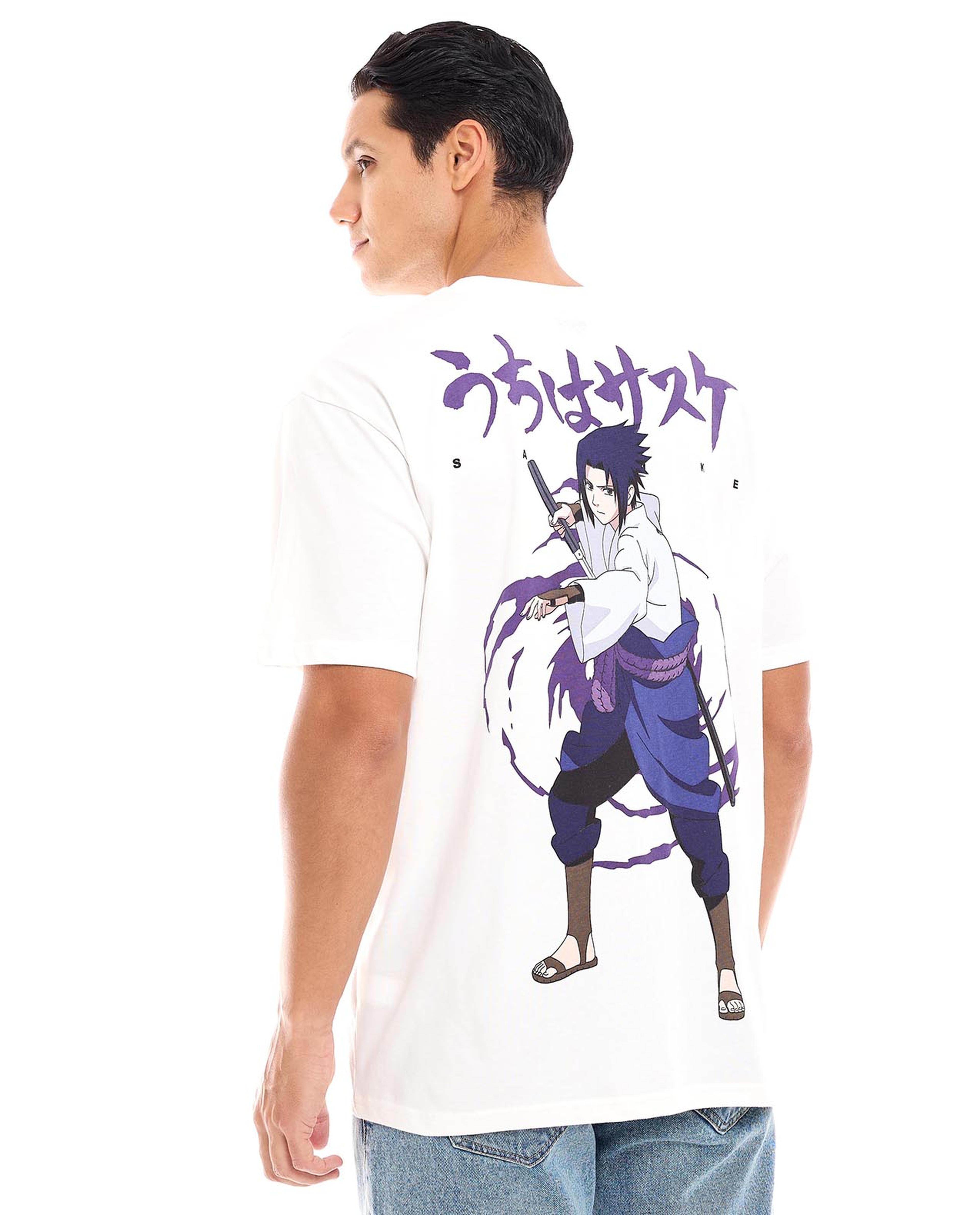 Graphic Print T-Shirt with Crew Neck and Short Sleeves