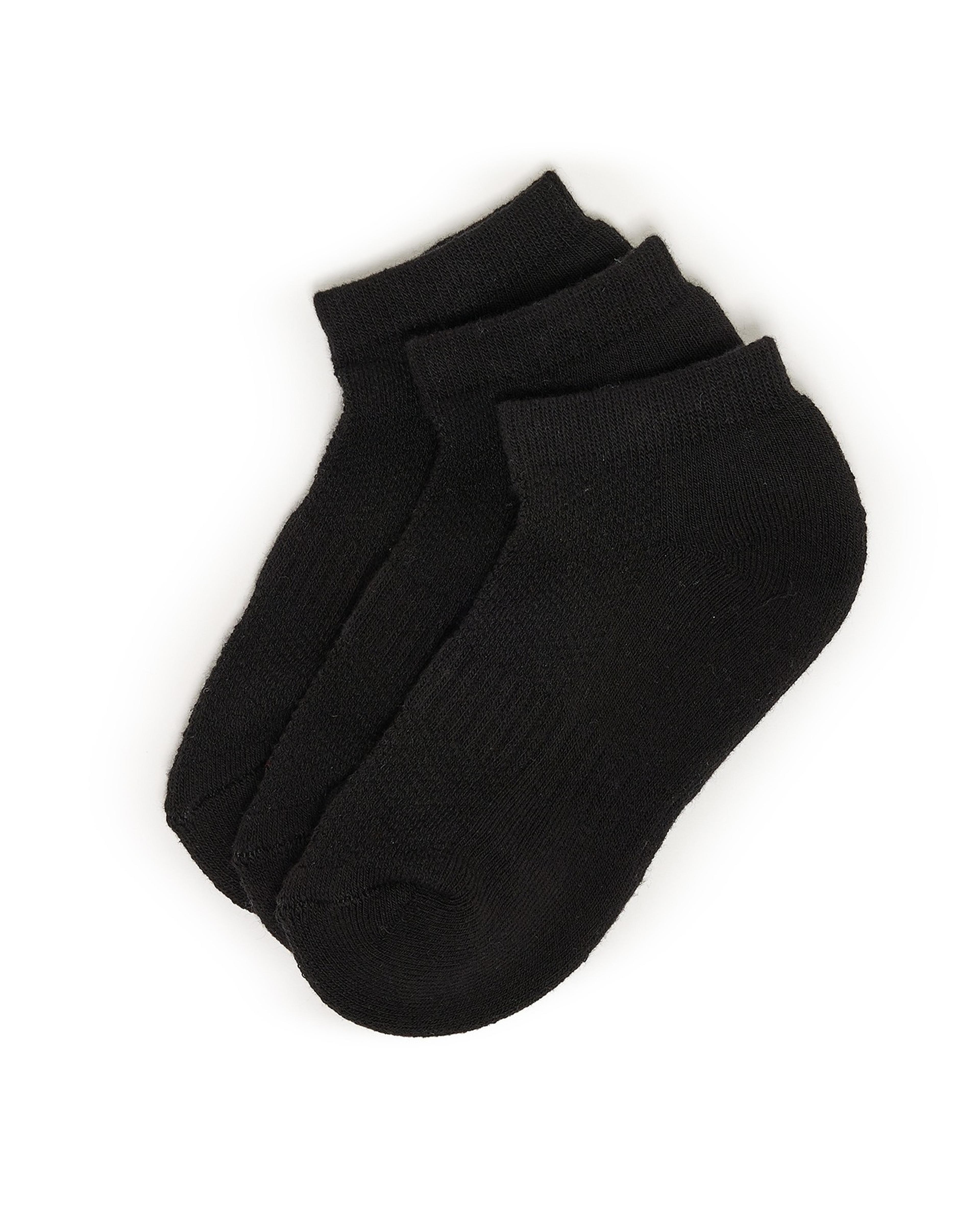 Pack of 3 Solid Ankle Socks