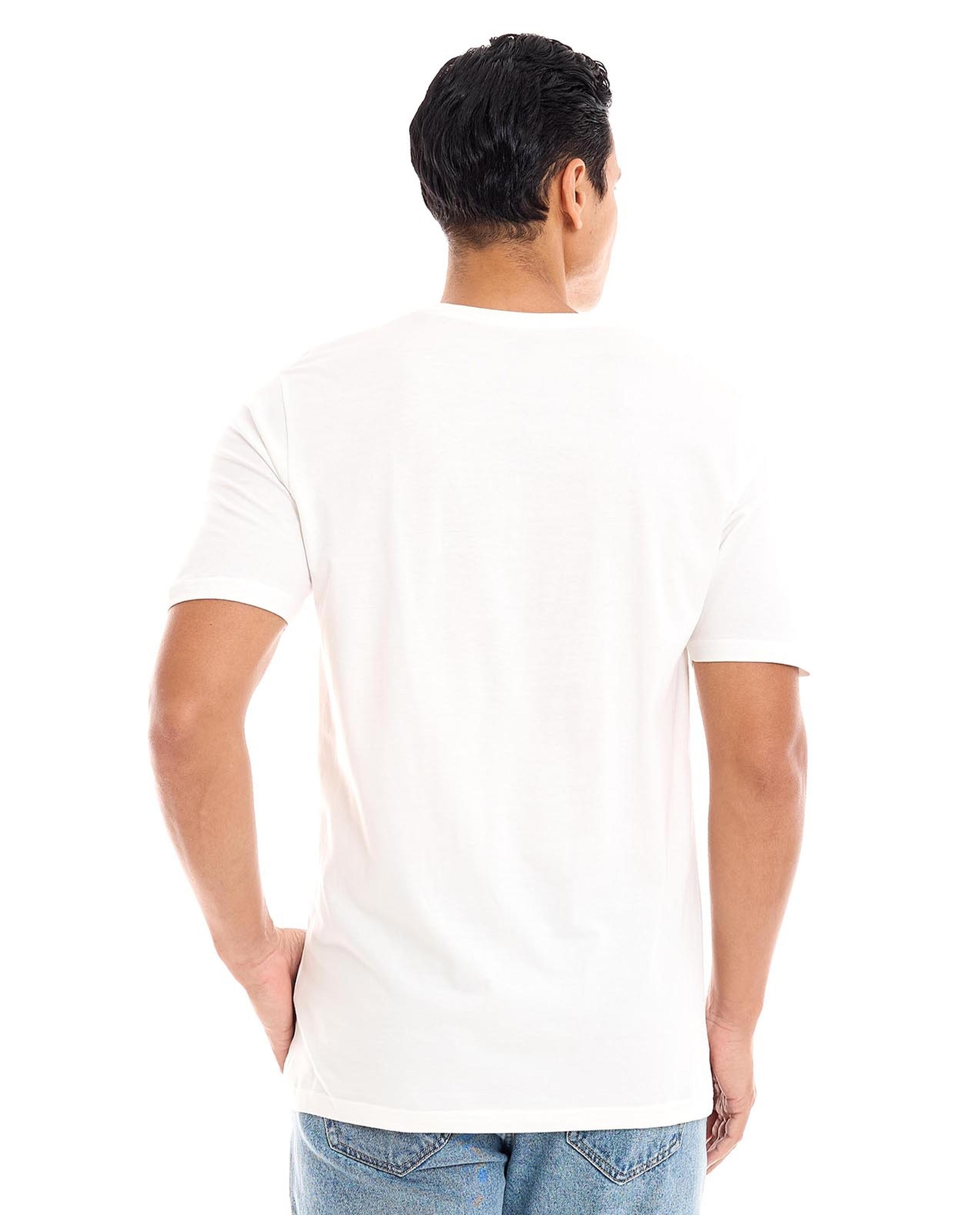 Printed T-Shirt with Crew Neck and Short Sleeves