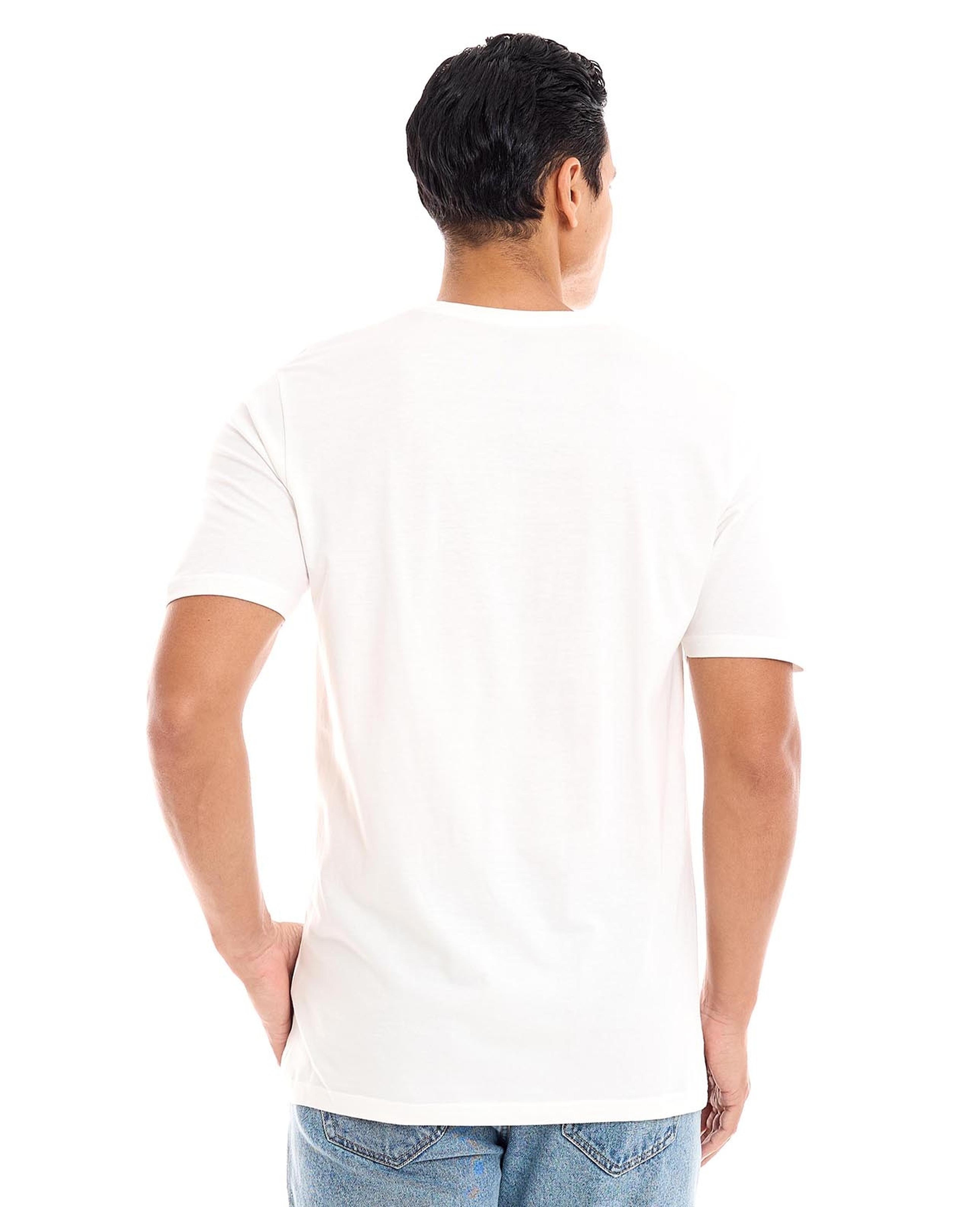 Printed T-Shirt with Crew Neck and Short Sleeves