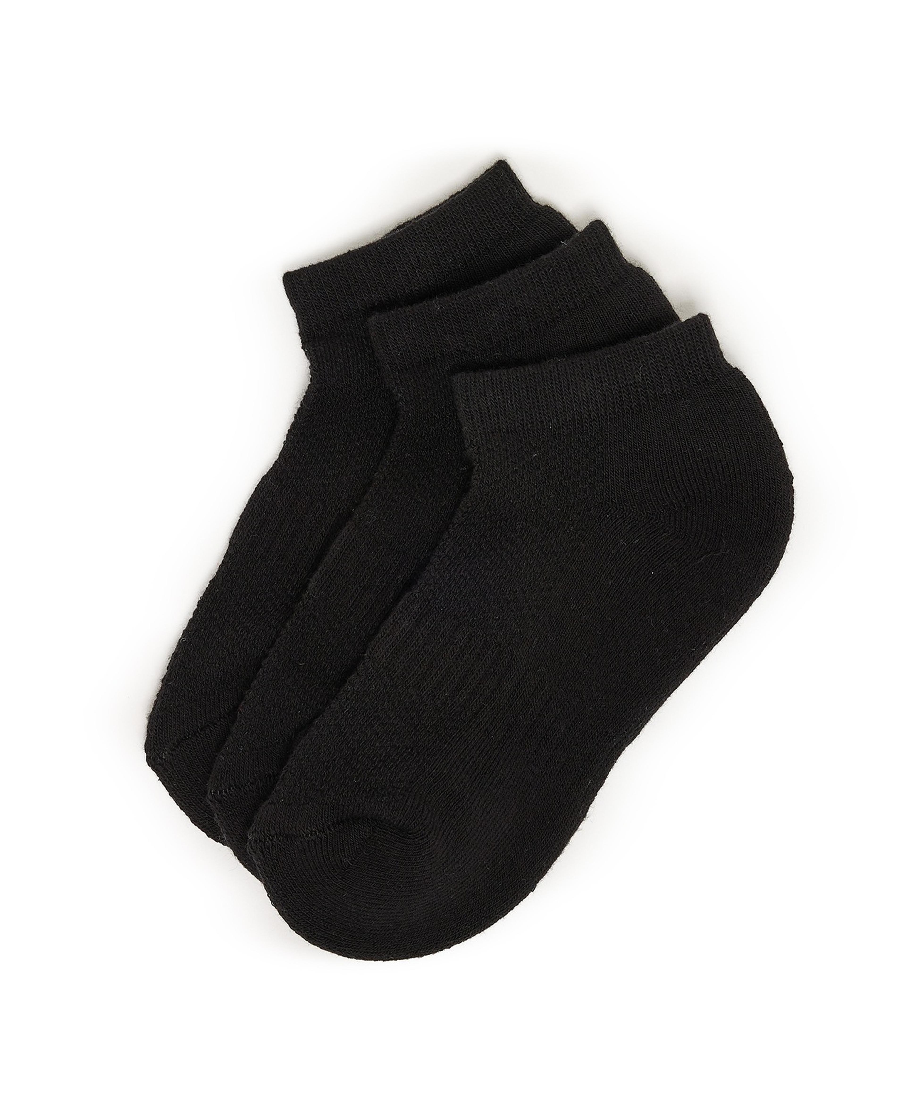 Pack of 3 Solid Ankle Socks