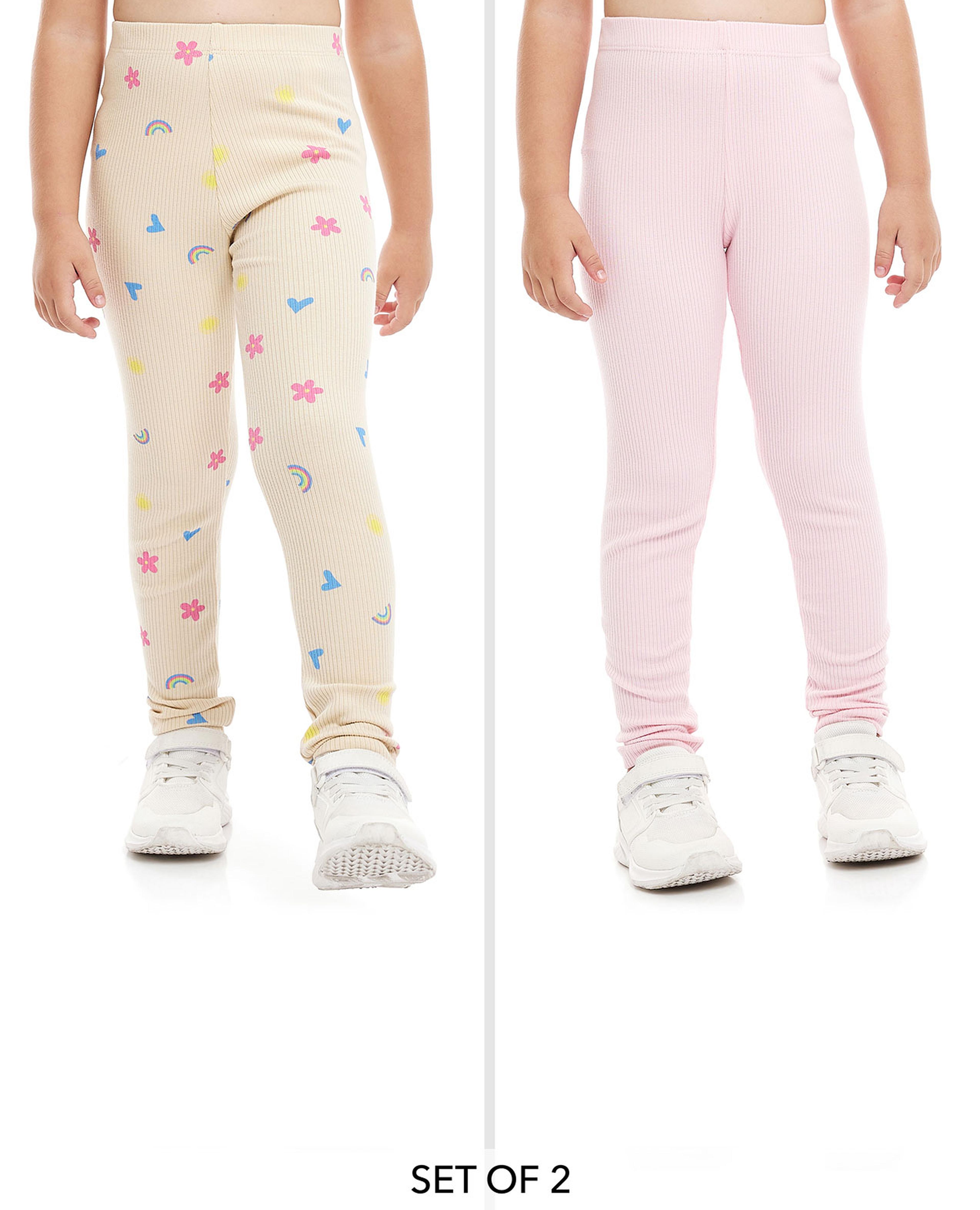 2 Pack Ribbed Leggings