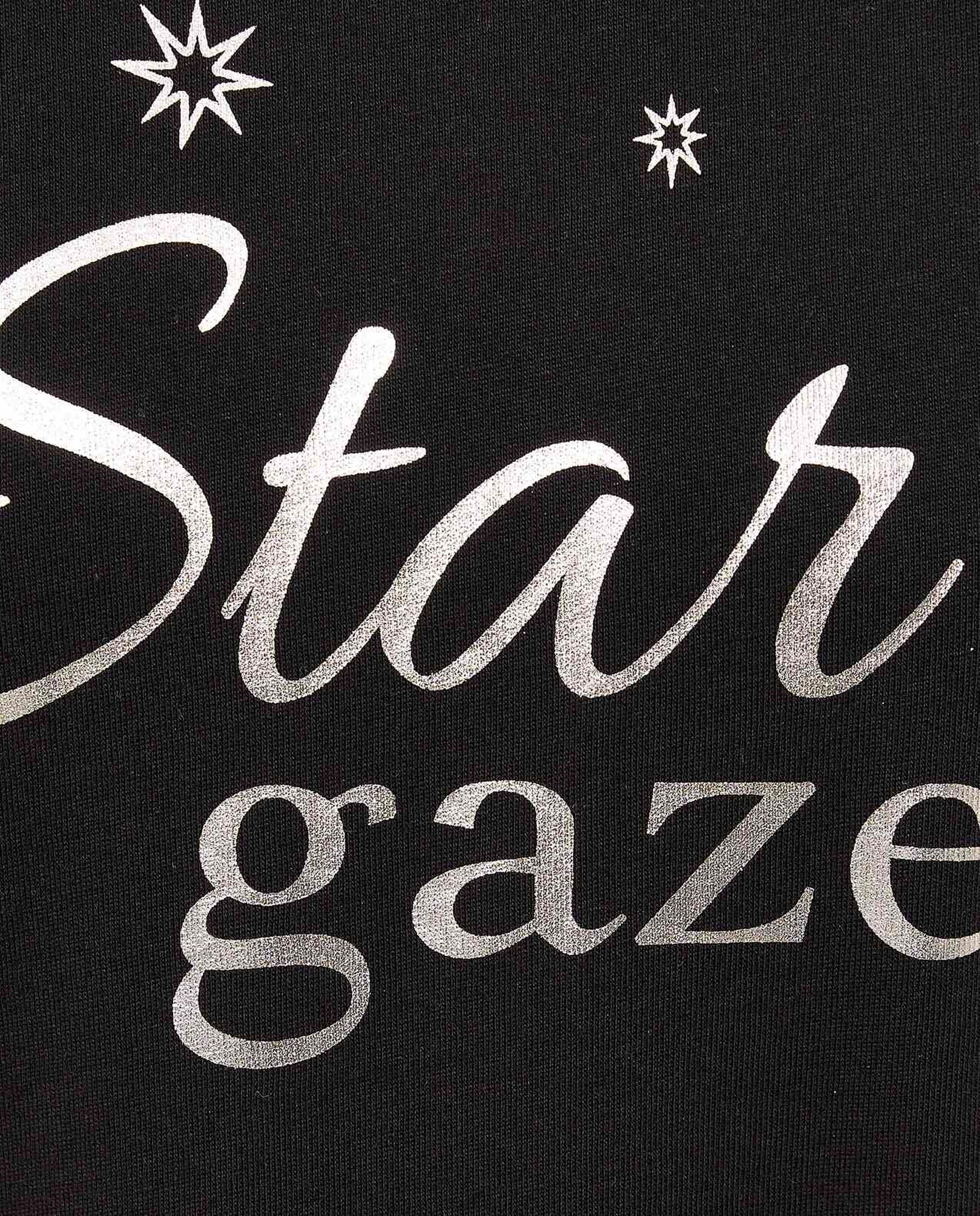 Printed Nightdress with Crew Neck and Short Sleeves