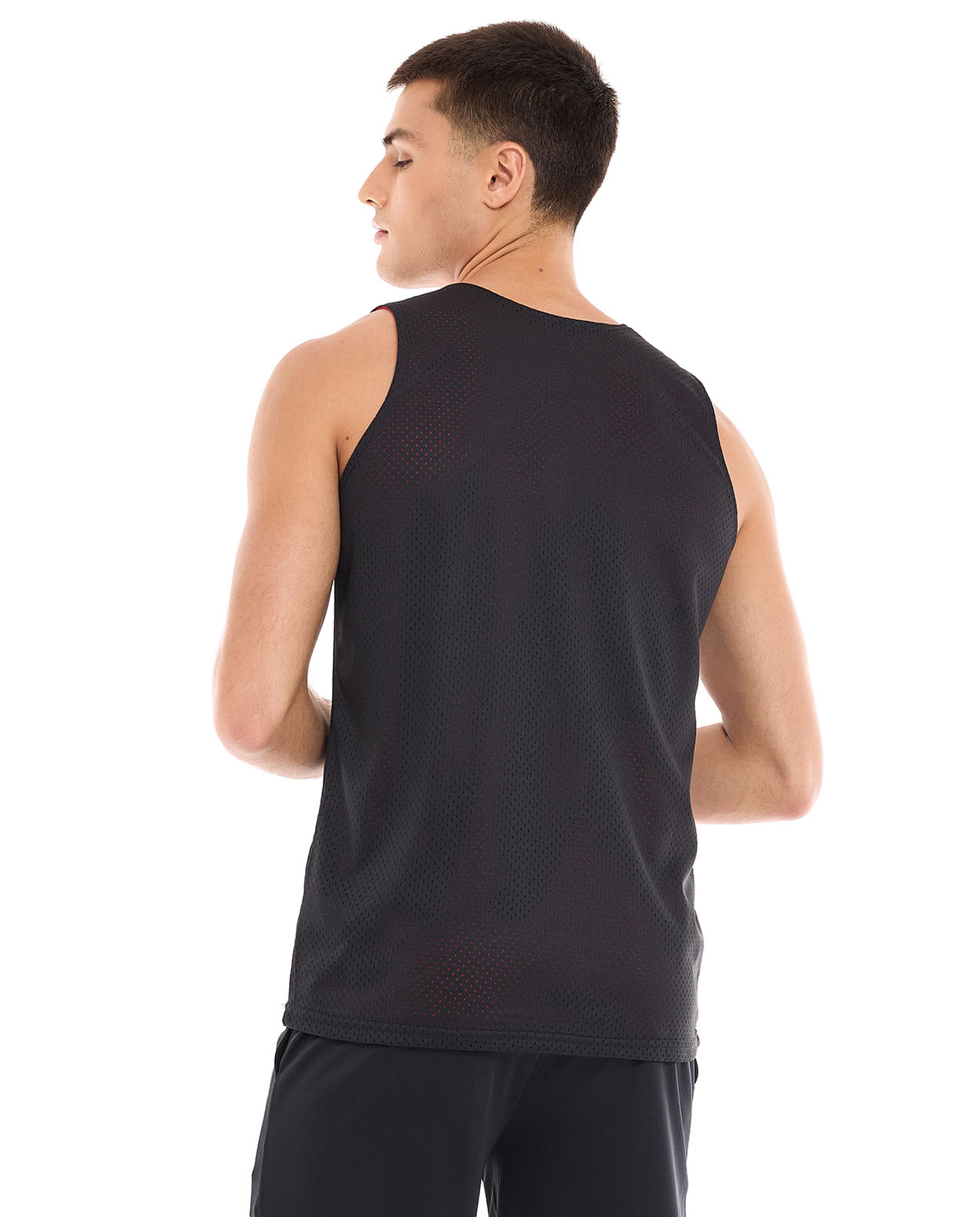 توب نشط مطبوع بدون أكمام