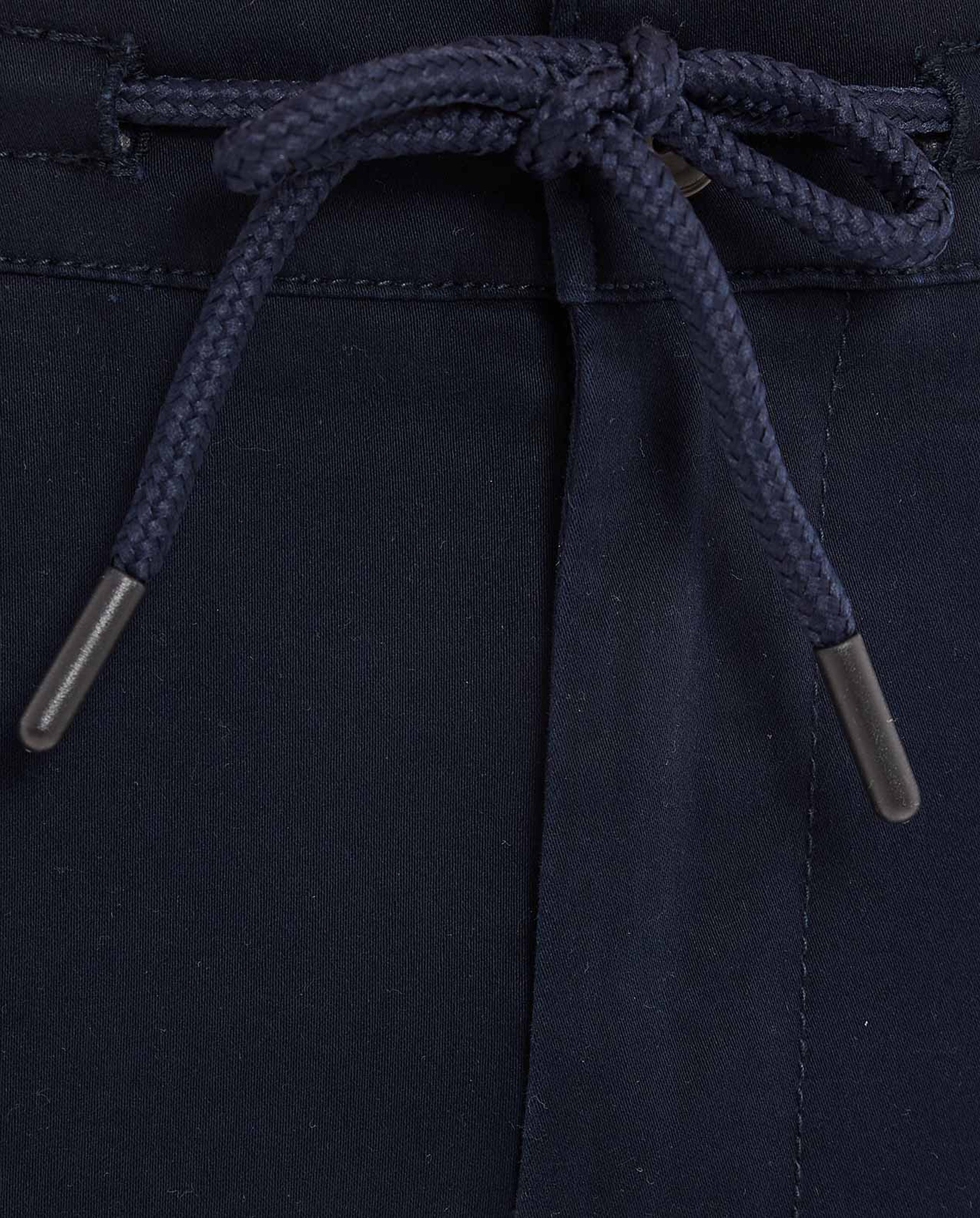 Solid Jogger Pants with Drawstring Waist