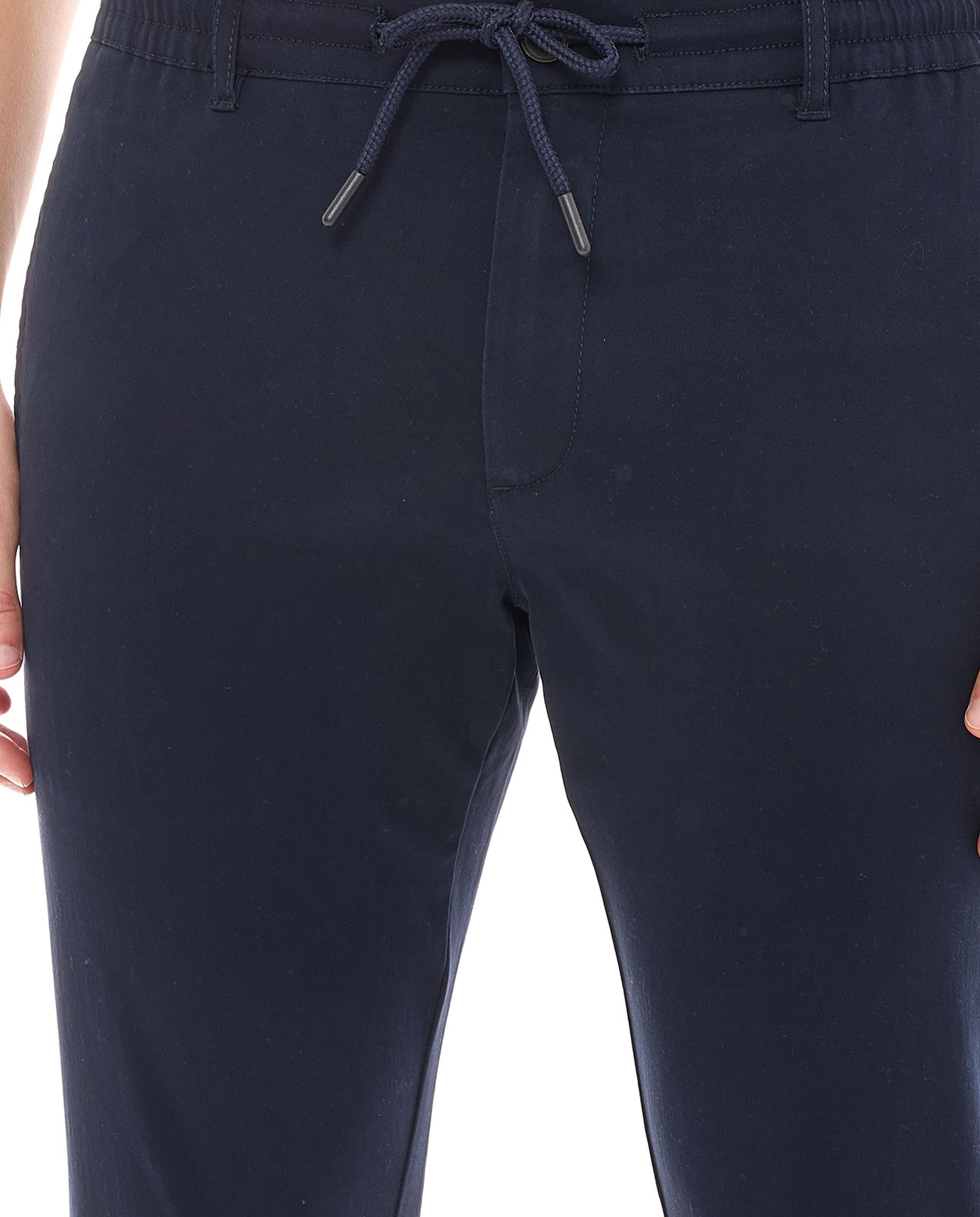 Solid Jogger Pants with Drawstring Waist