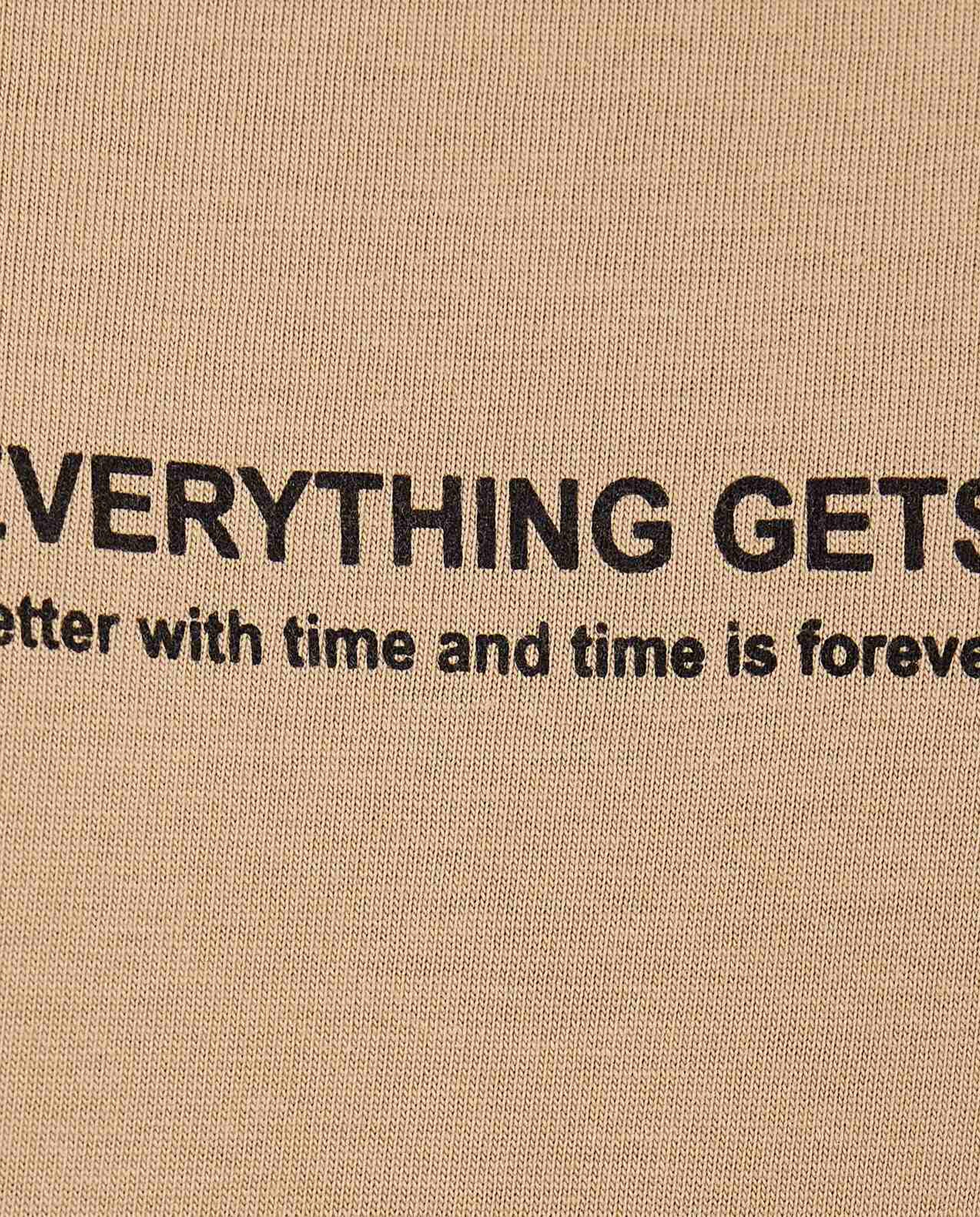 Typography Print T-Shirt with Crew Neck and Short Sleeves