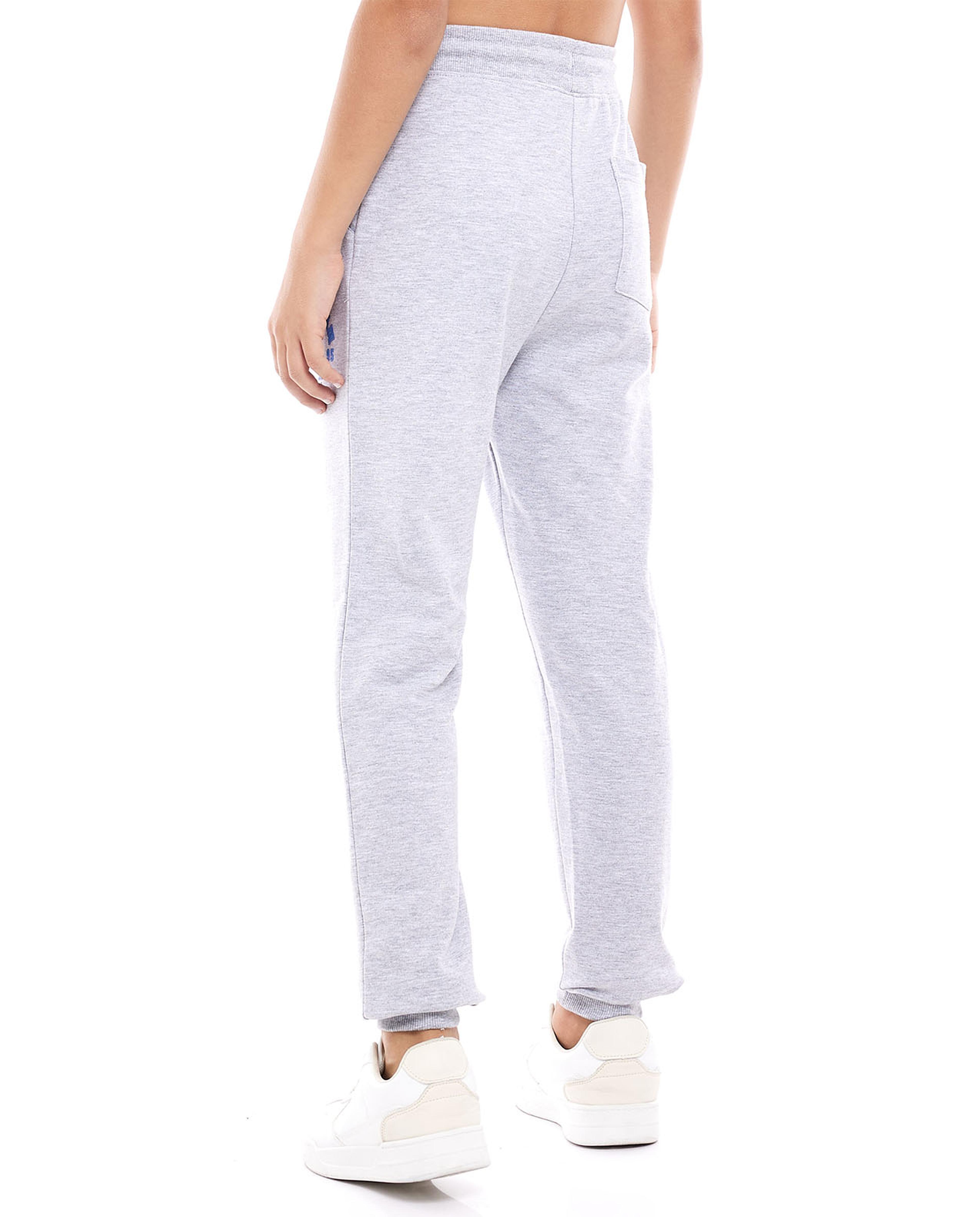 Printed Joggers with Drawstring Waist