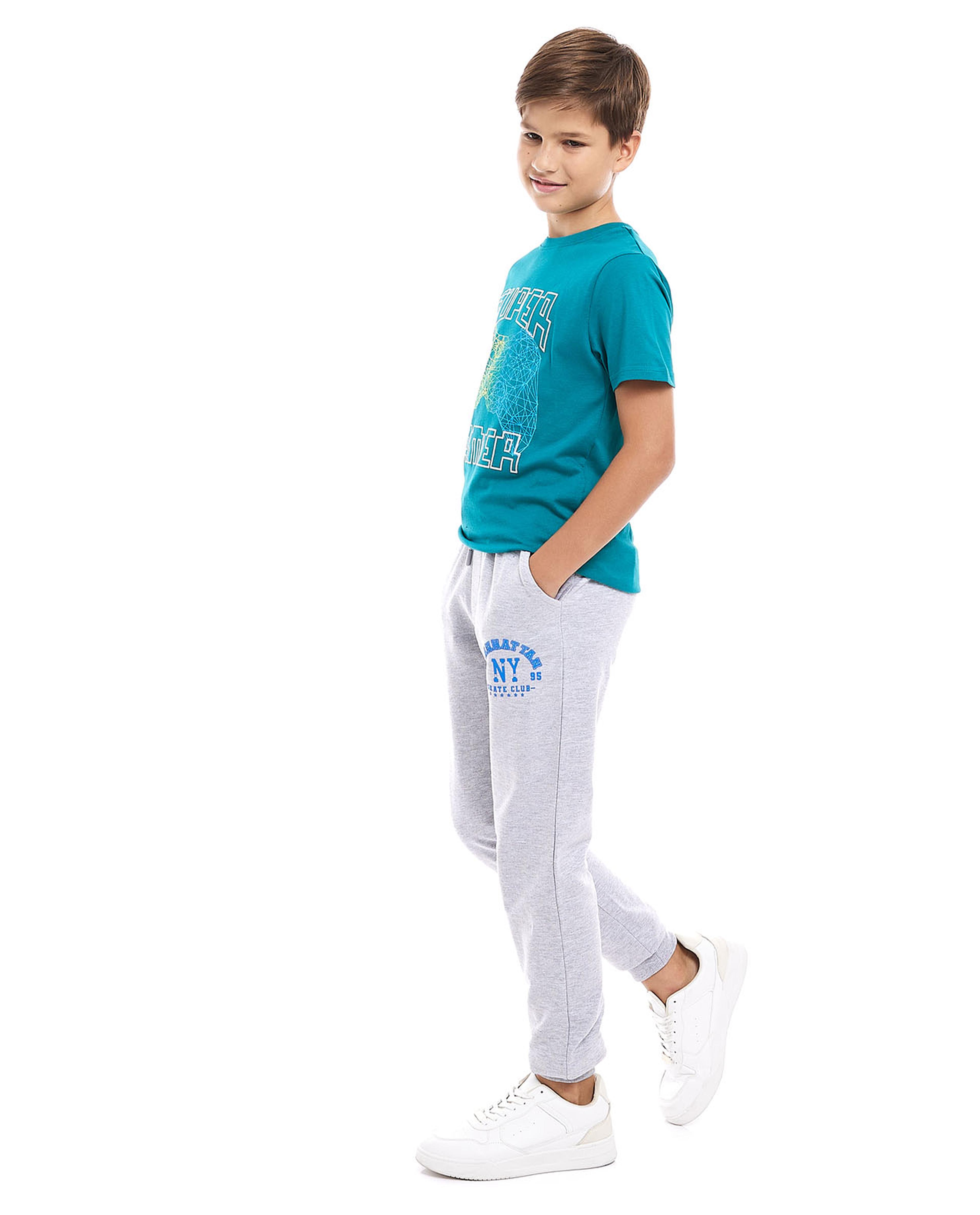 Printed Joggers with Drawstring Waist