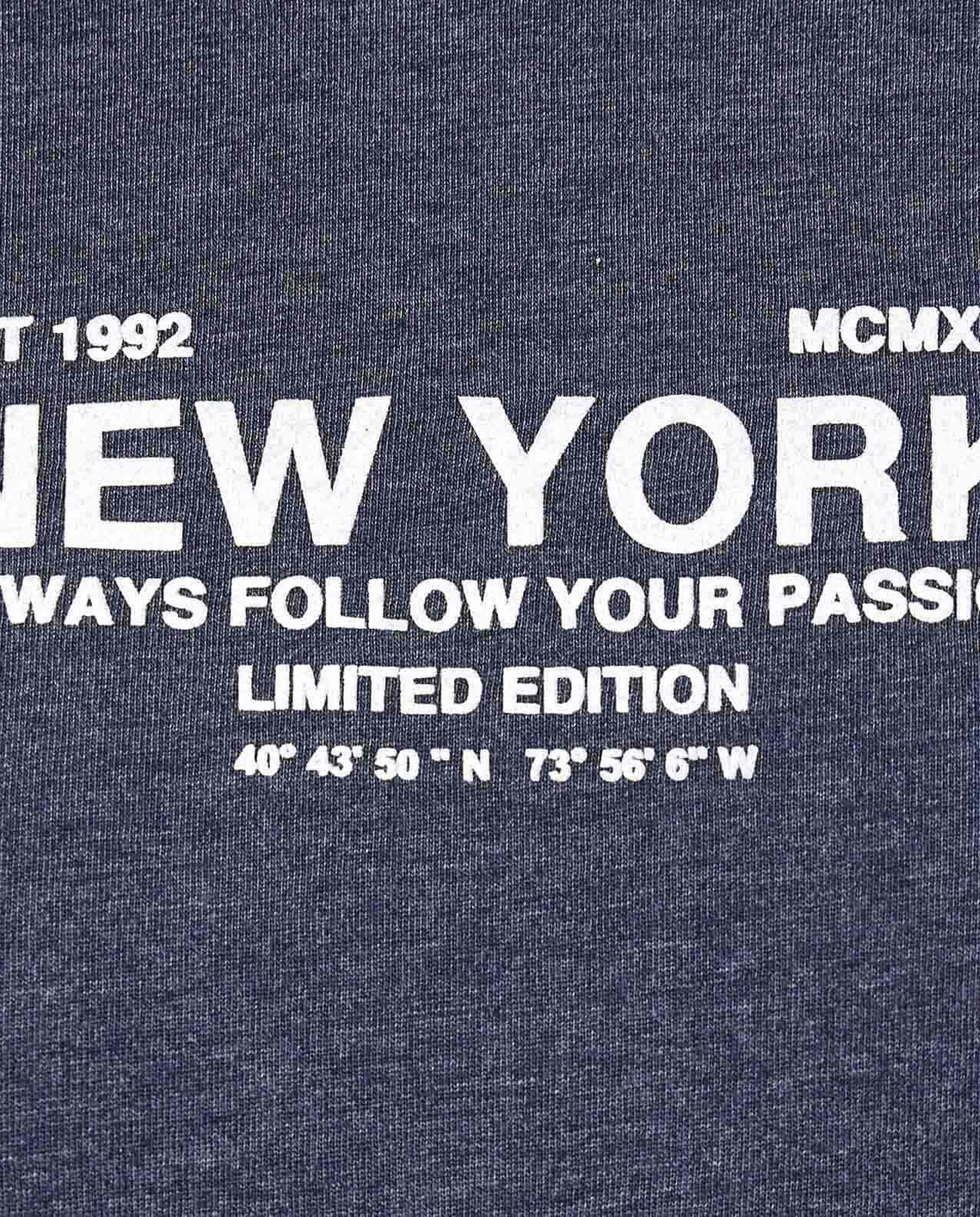 Typography Print T-Shirt with Crew Neck and Short Sleeves