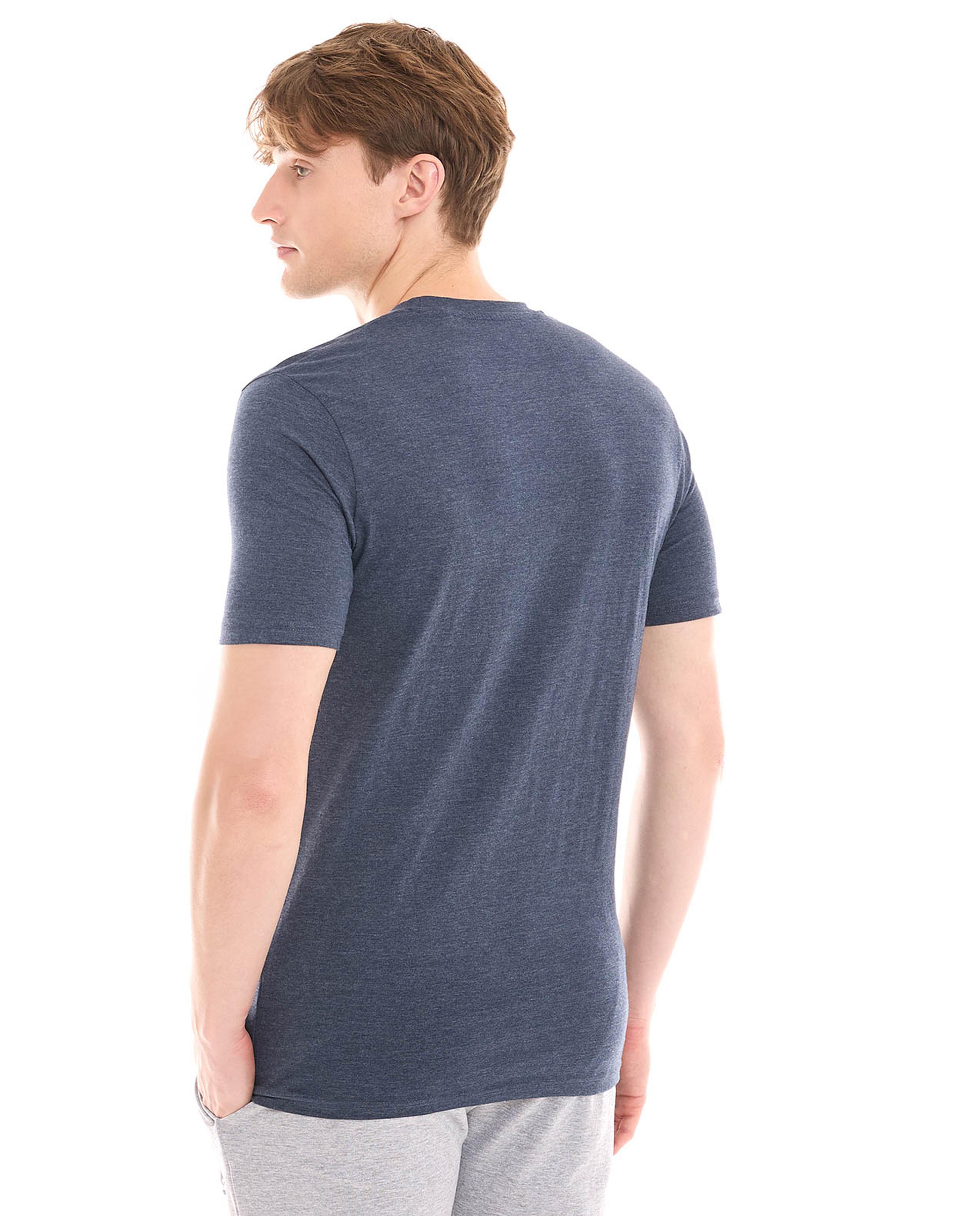 Typography Print T-Shirt with Crew Neck and Short Sleeves