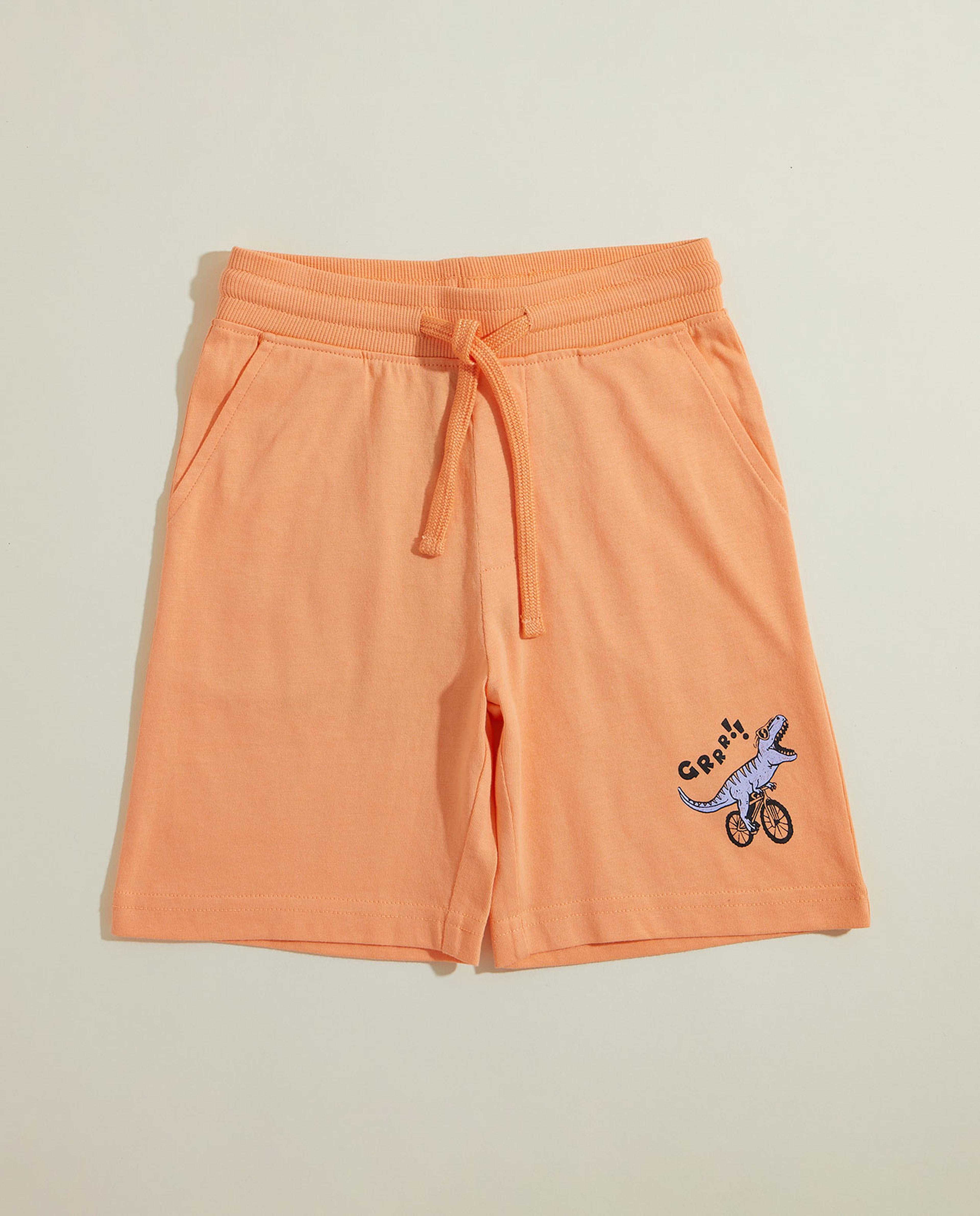 2 Pack Printed Shorts with Drawstring Waist