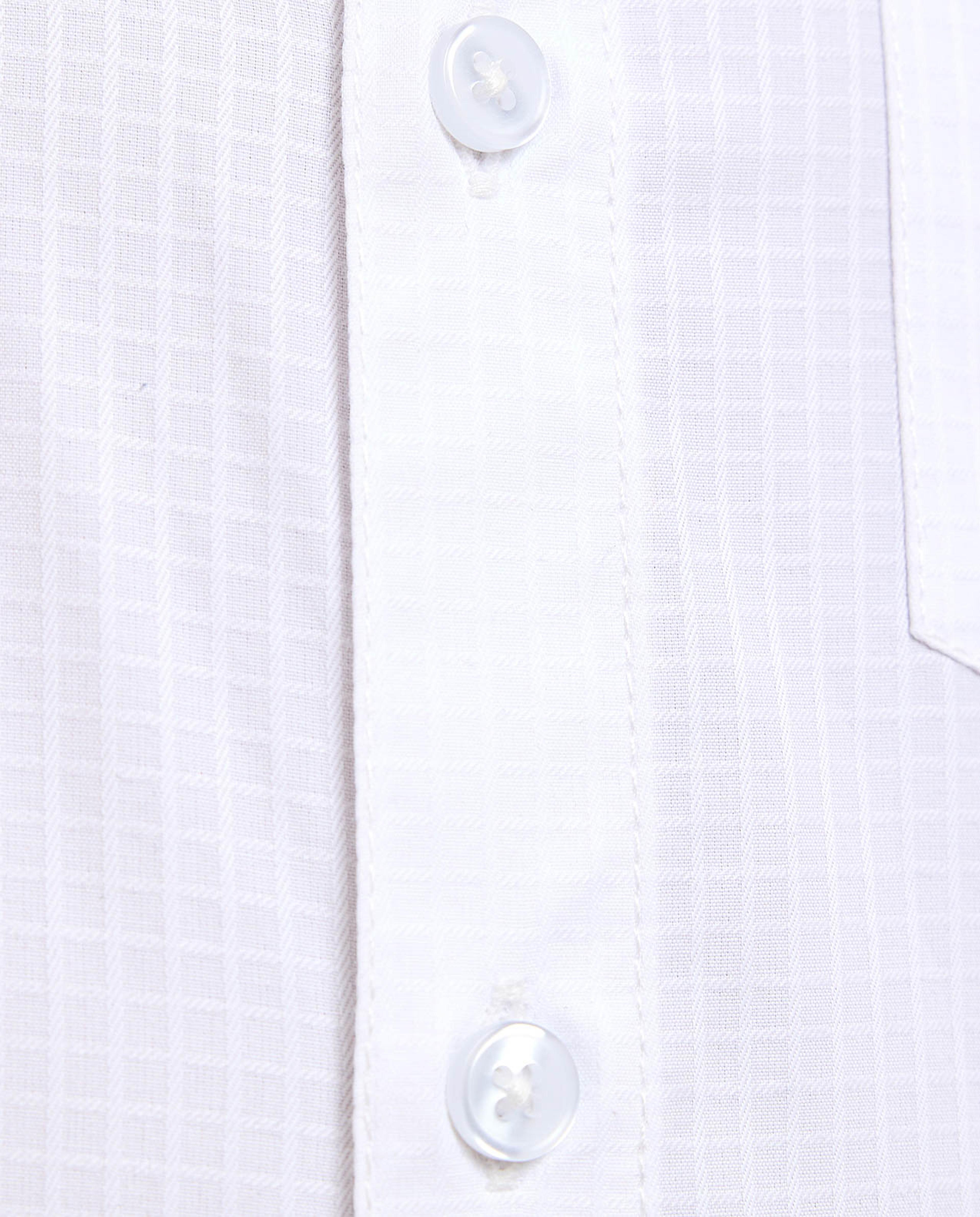 Solid Shirt with Classic Collar and Short Sleeves