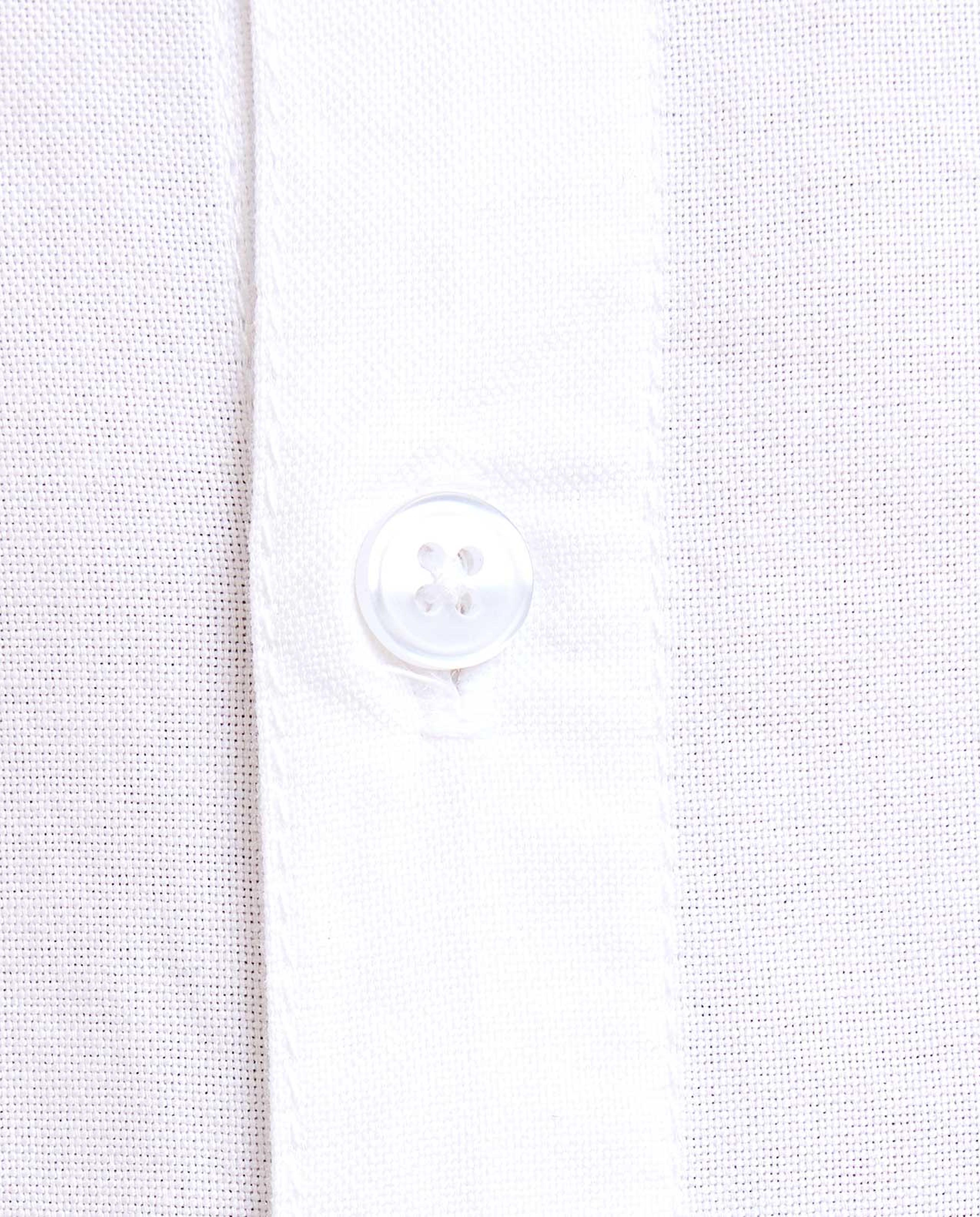 Solid Shirt with Classic Collar and Long Sleeves