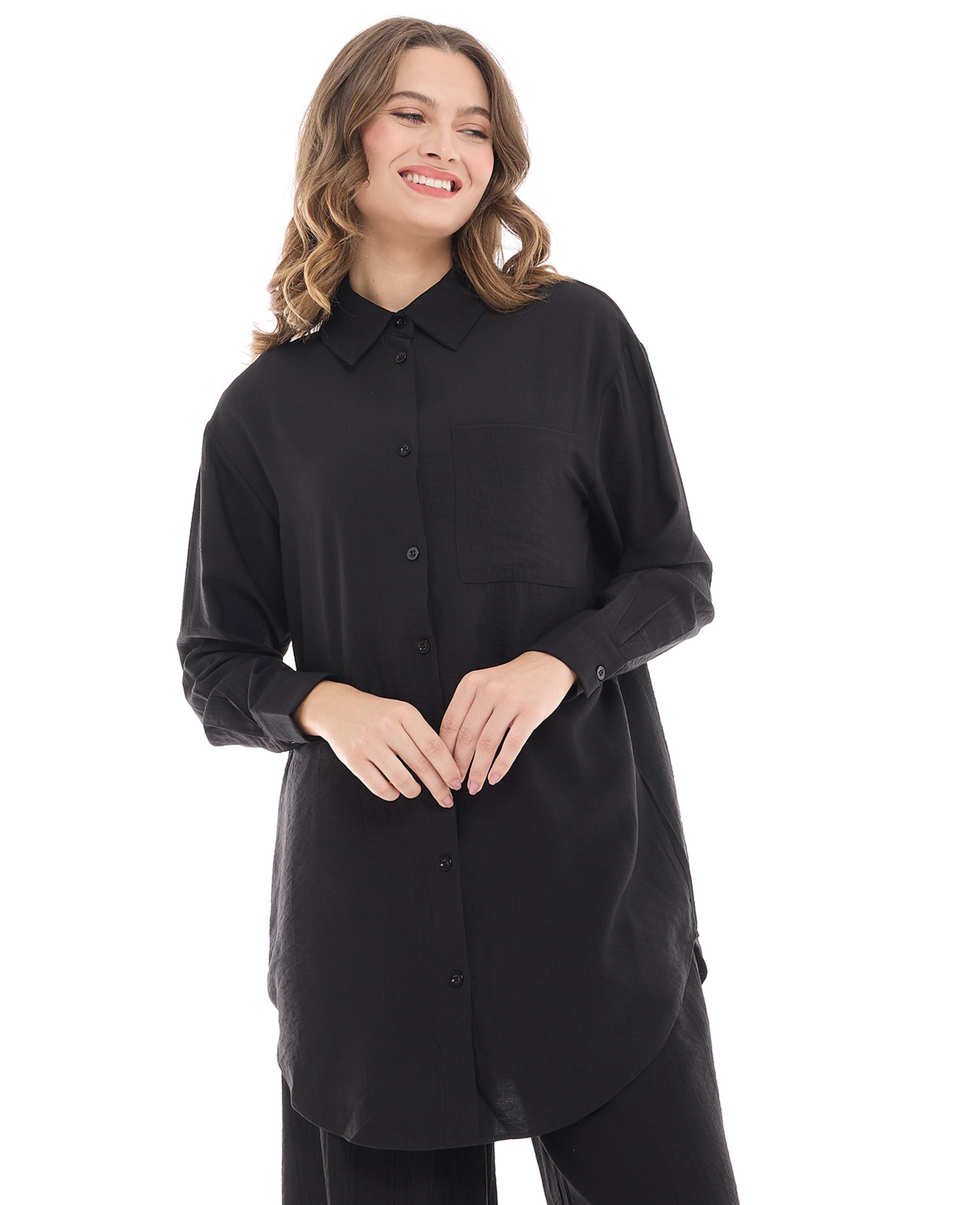 تونيك بقميص وأكمام طويلة