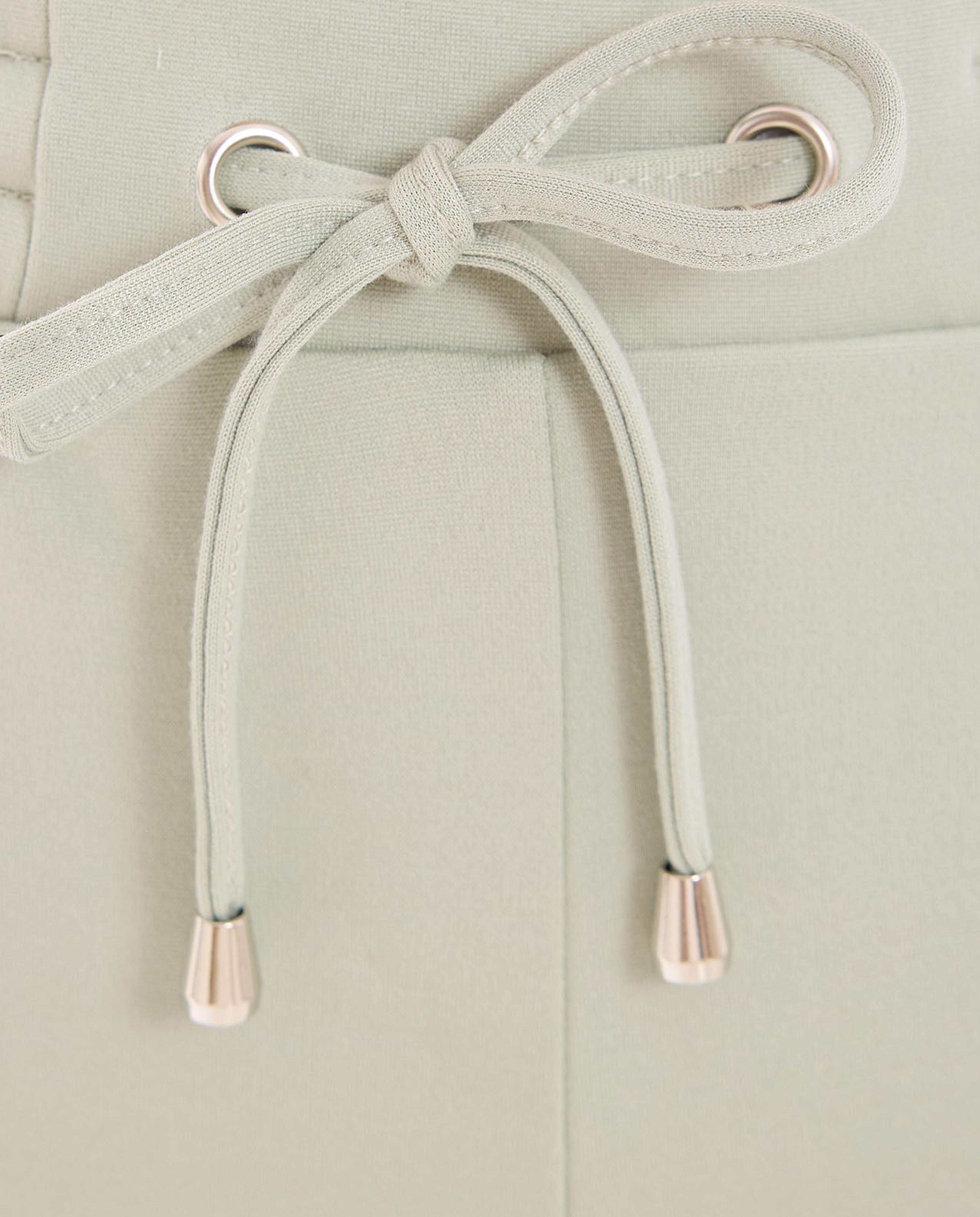 Solid Cargo Joggers with Drawstring Waist