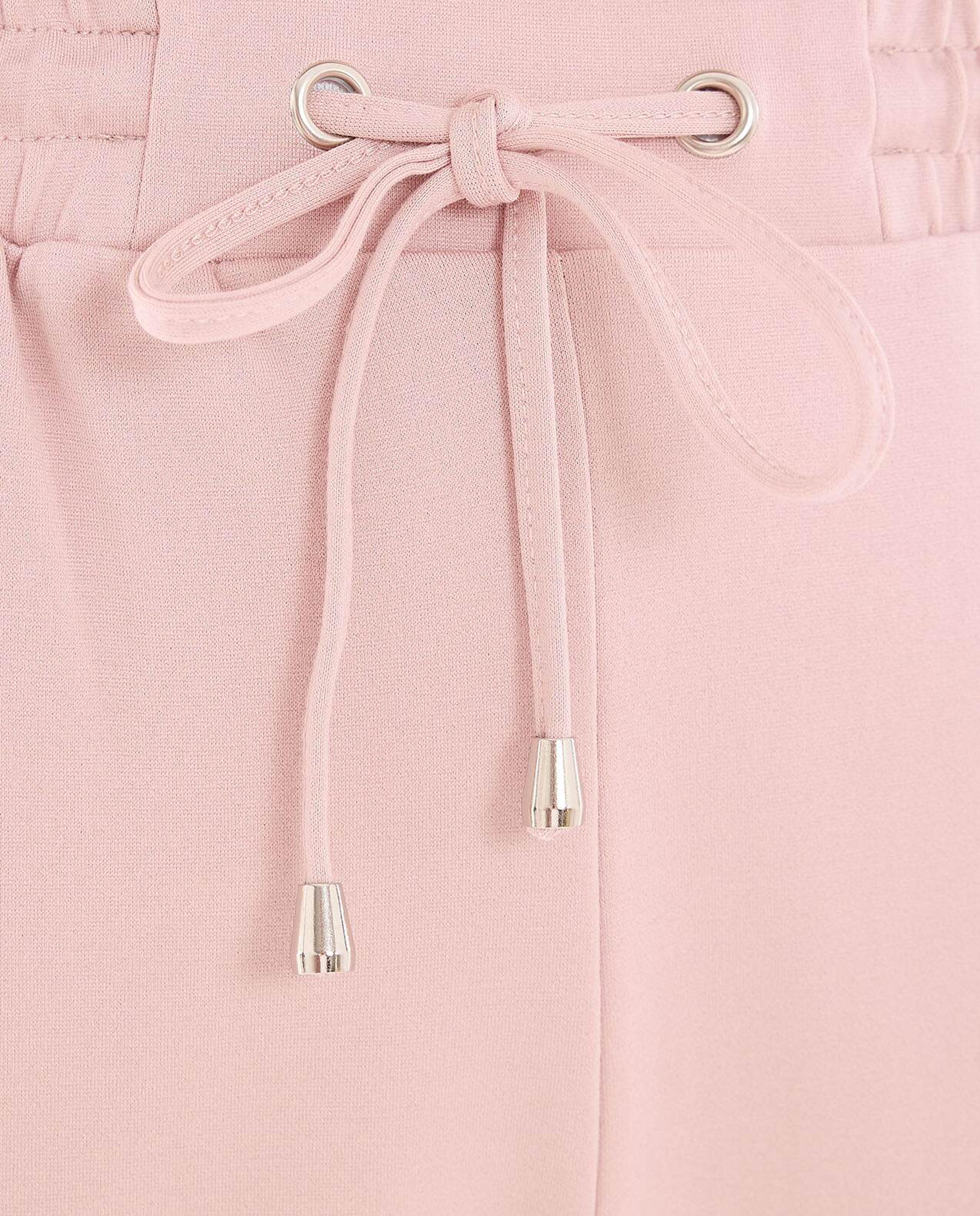 Solid Cargo Joggers with Drawstring Waist