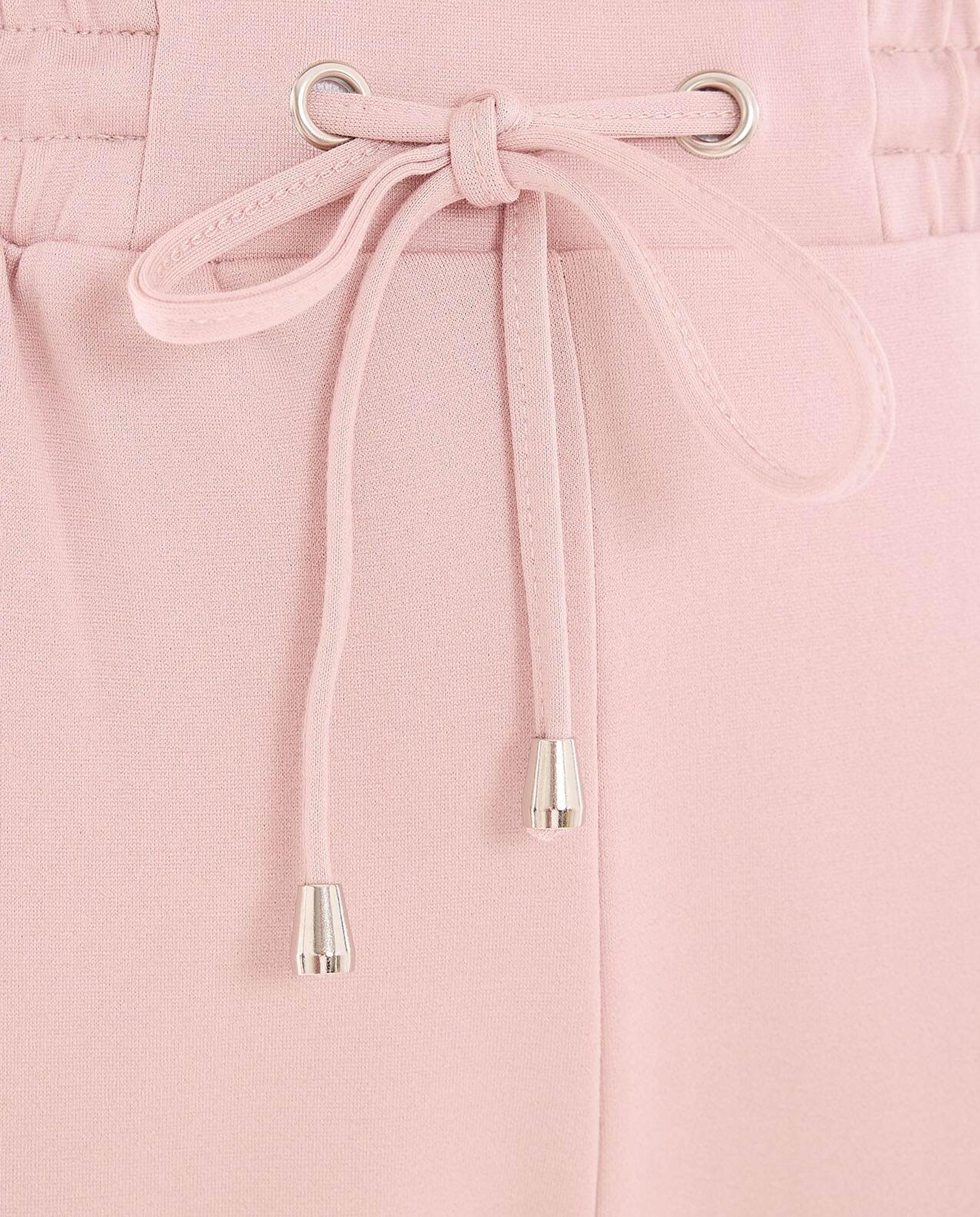 Solid Cargo Joggers with Drawstring Waist