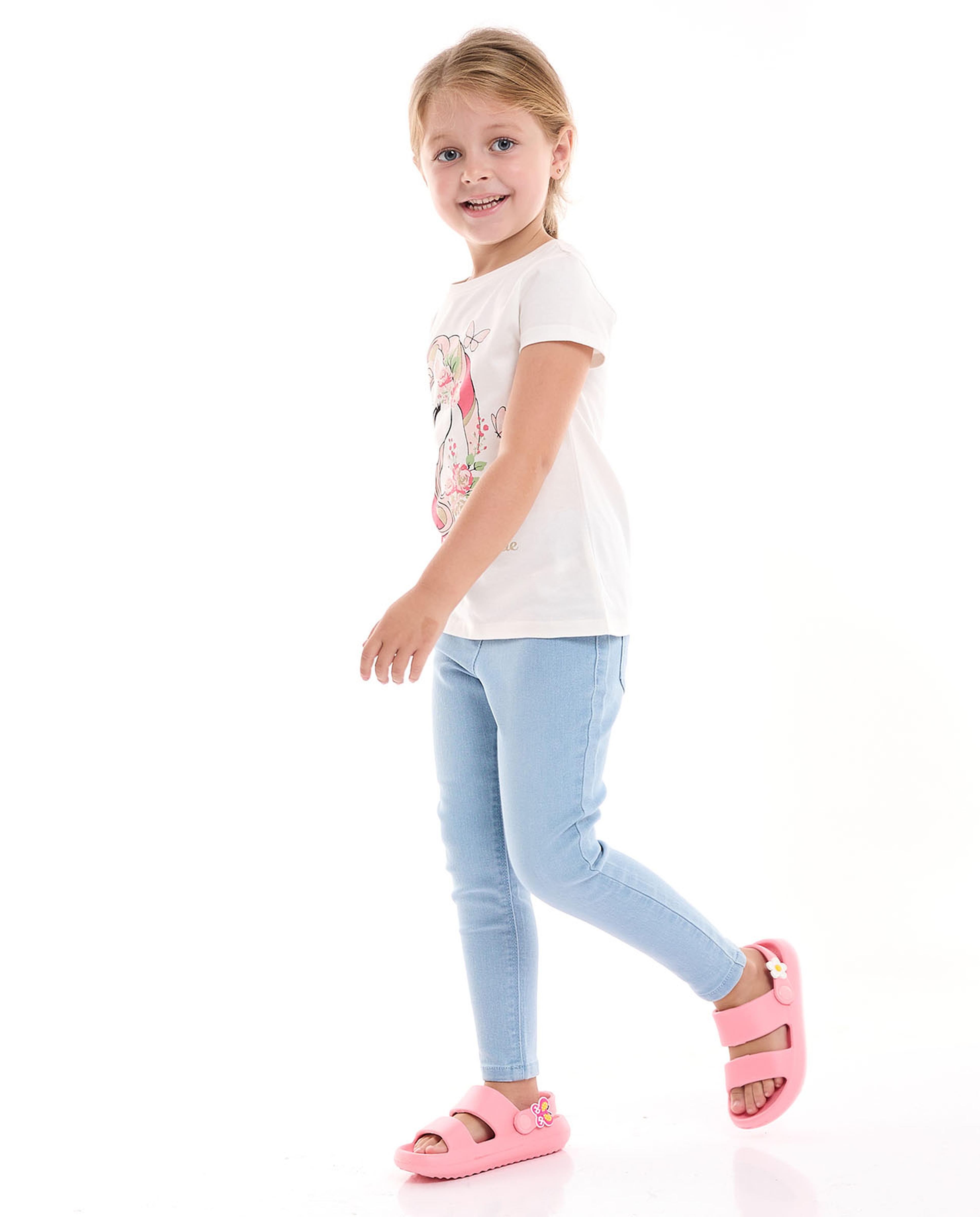 بنطال جينز بخصر مطاطي