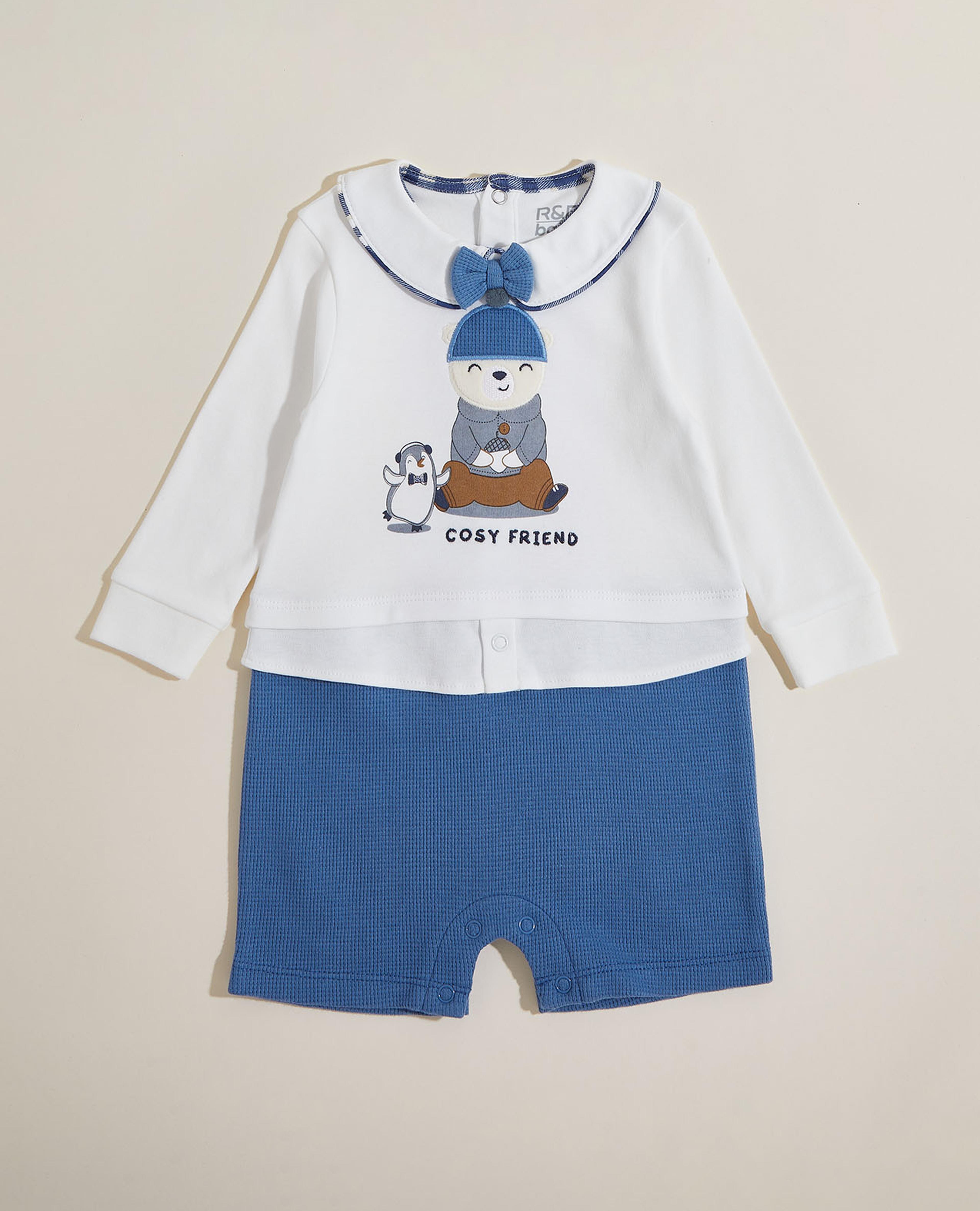 رومبير منقوش بأكمام طويلة