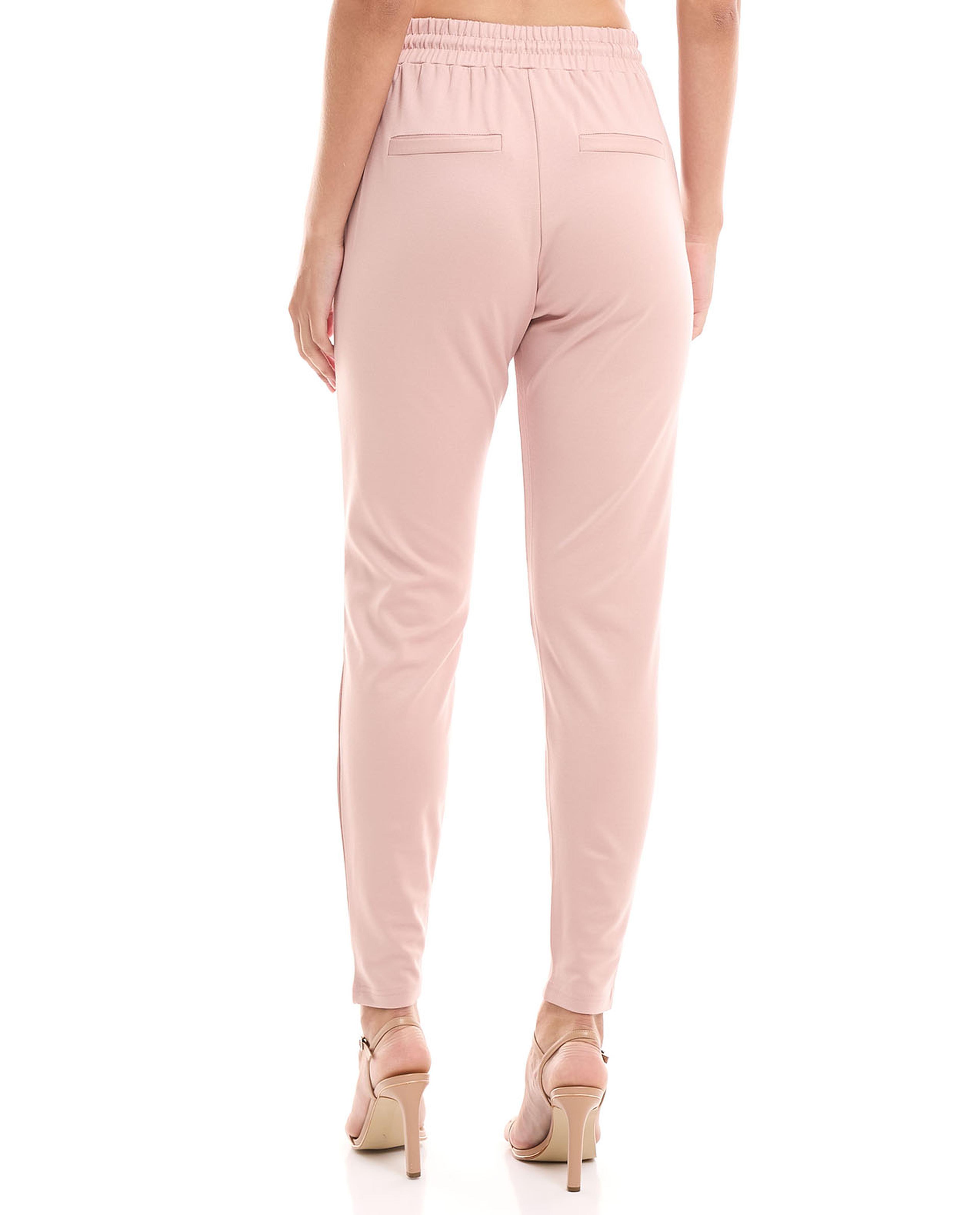 Solid Pants with Drawstring Waist