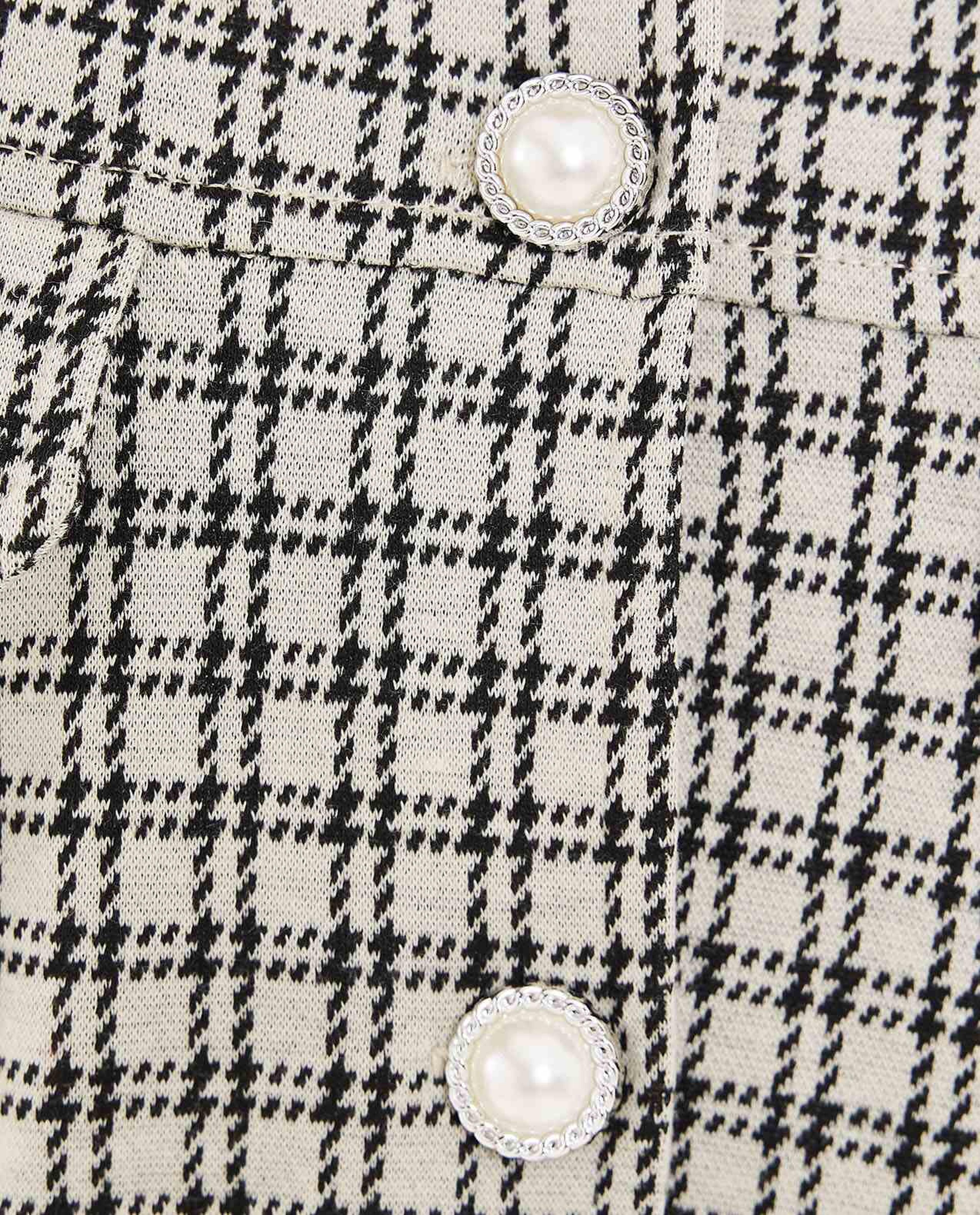 Patterned Jacket with Button Closure