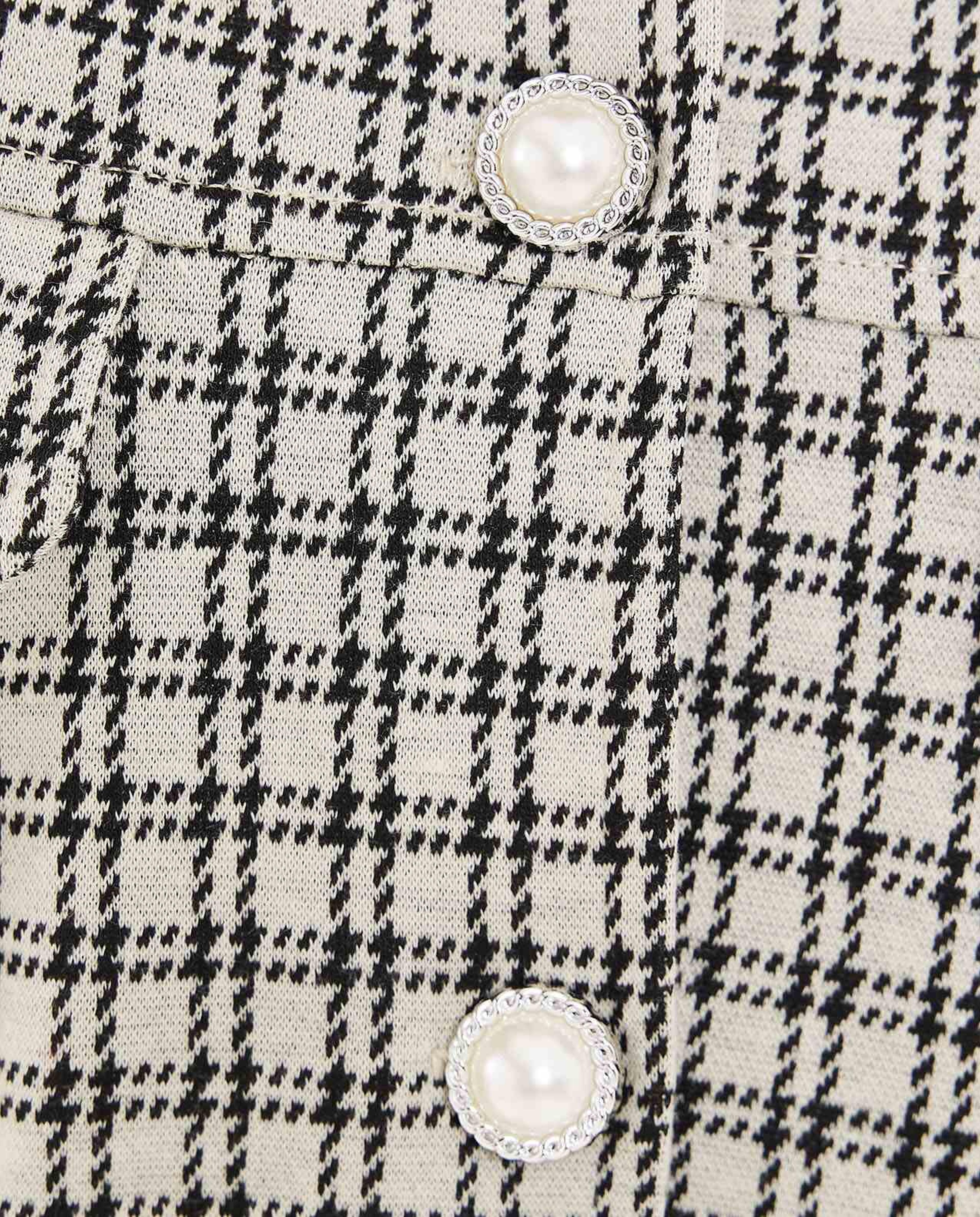 Patterned Jacket with Button Closure