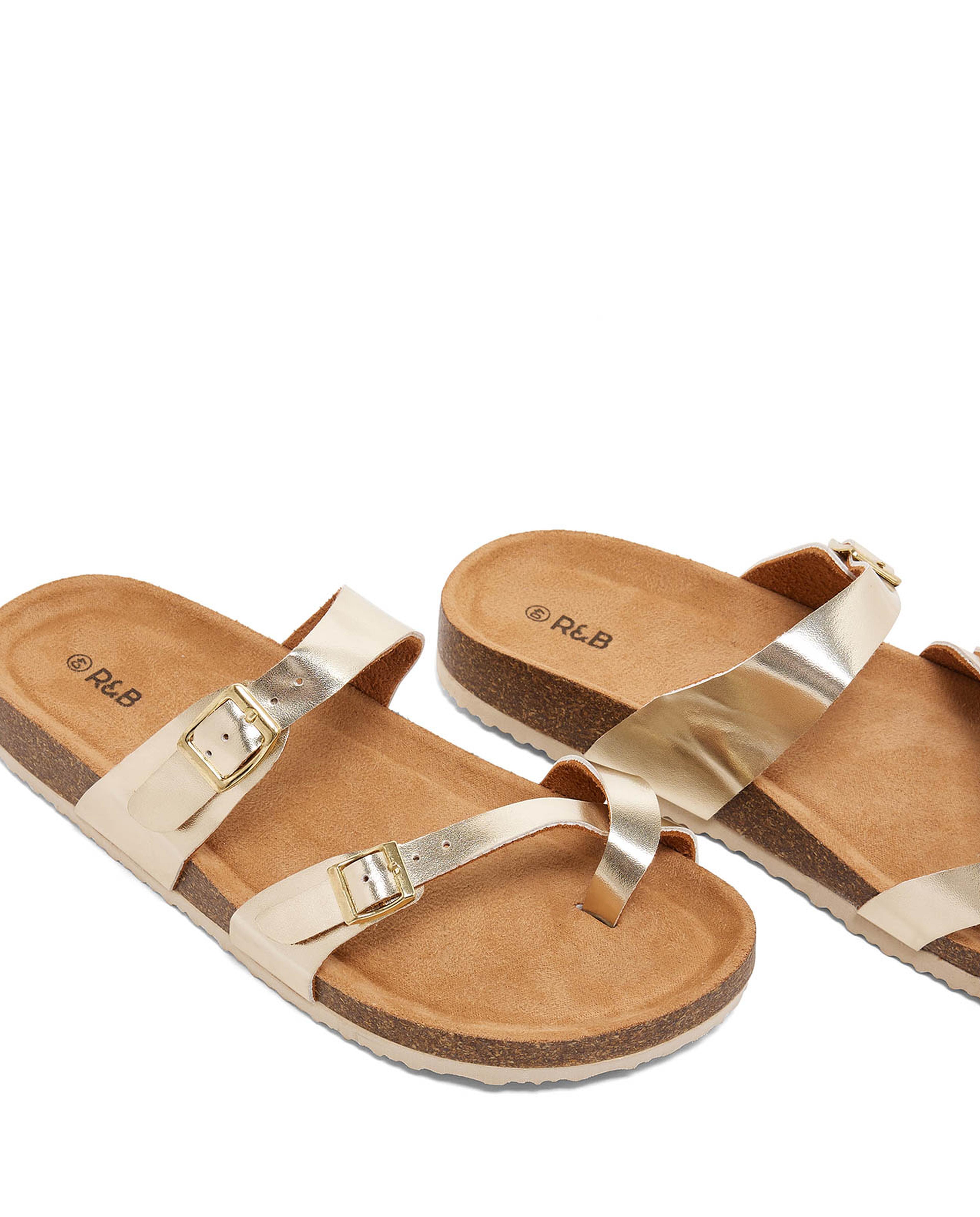 Buckle Detail Comfort Sandals