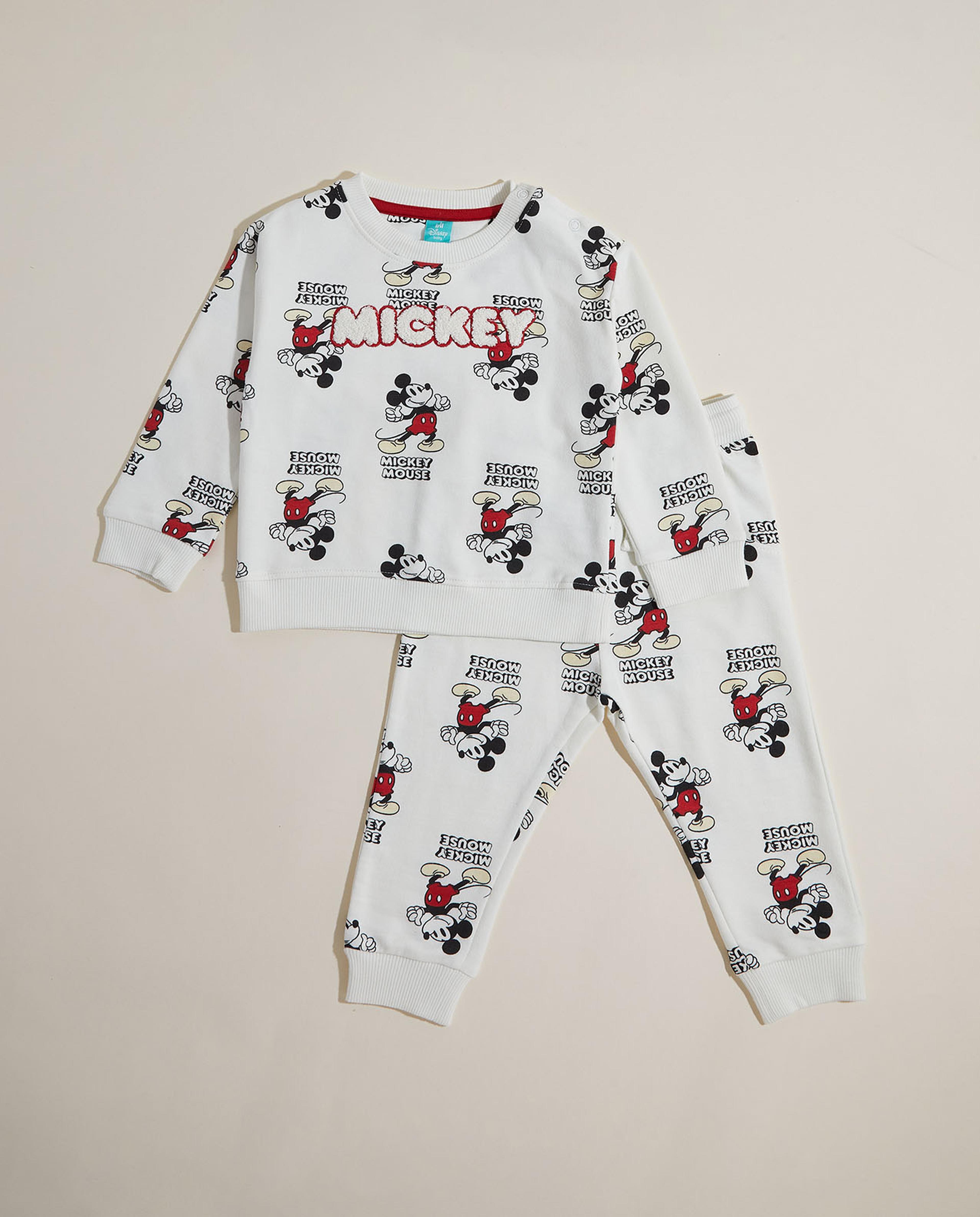 Mickey Mouse Print Clothing Set