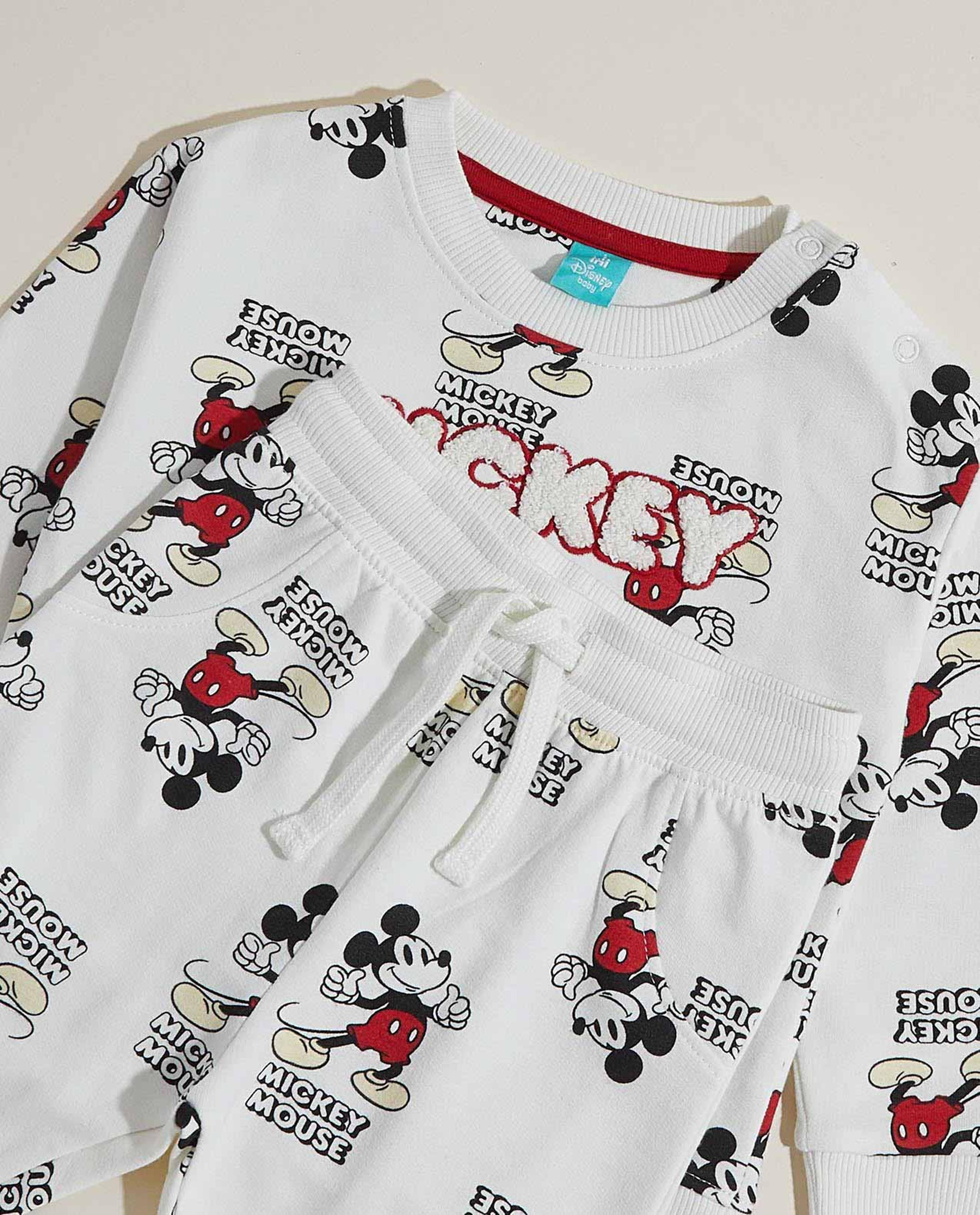 Mickey Mouse Print Clothing Set
