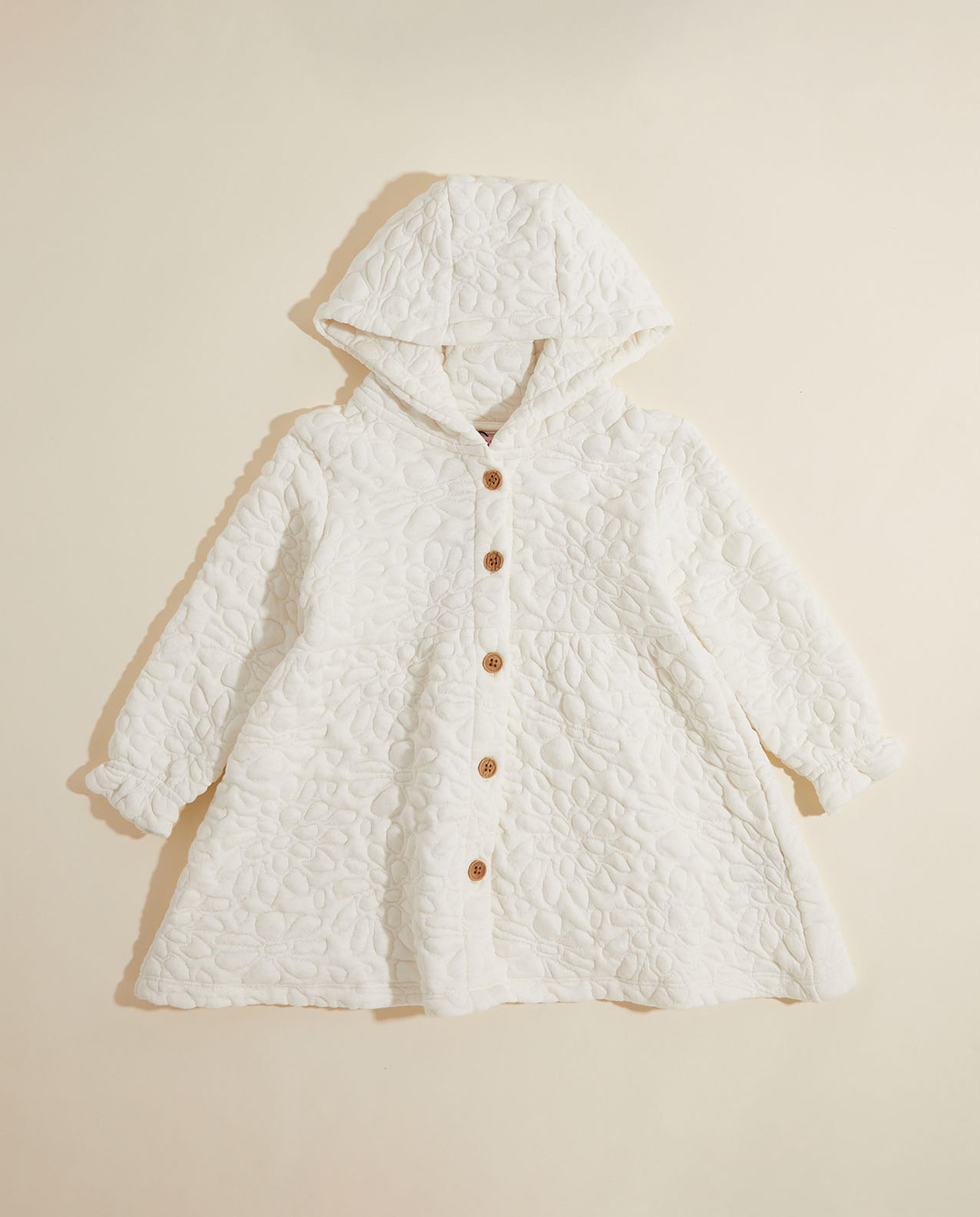 فستان مبطن بغطاء رأس وأكمام طويلة