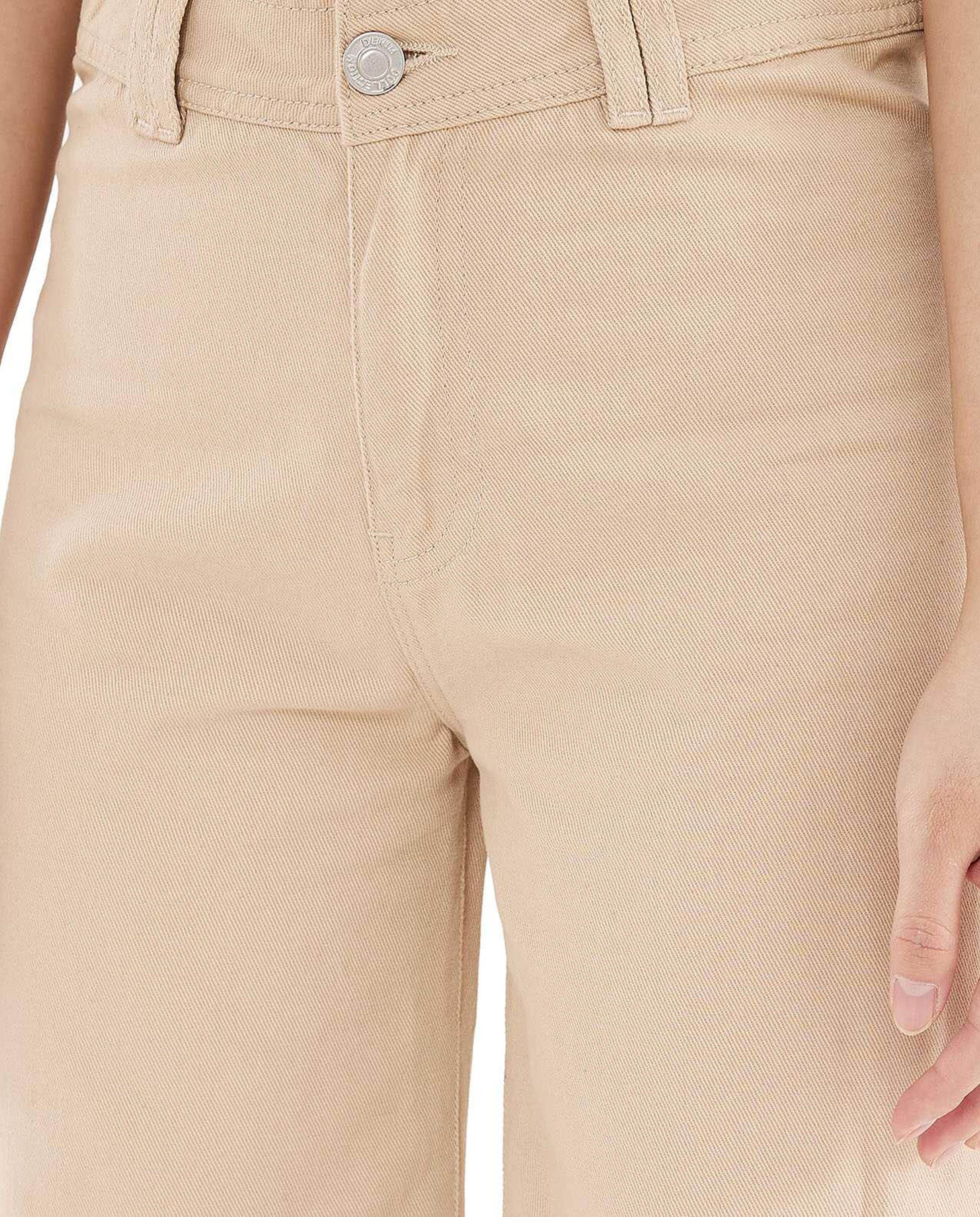 بنطال جينز سادة واسع