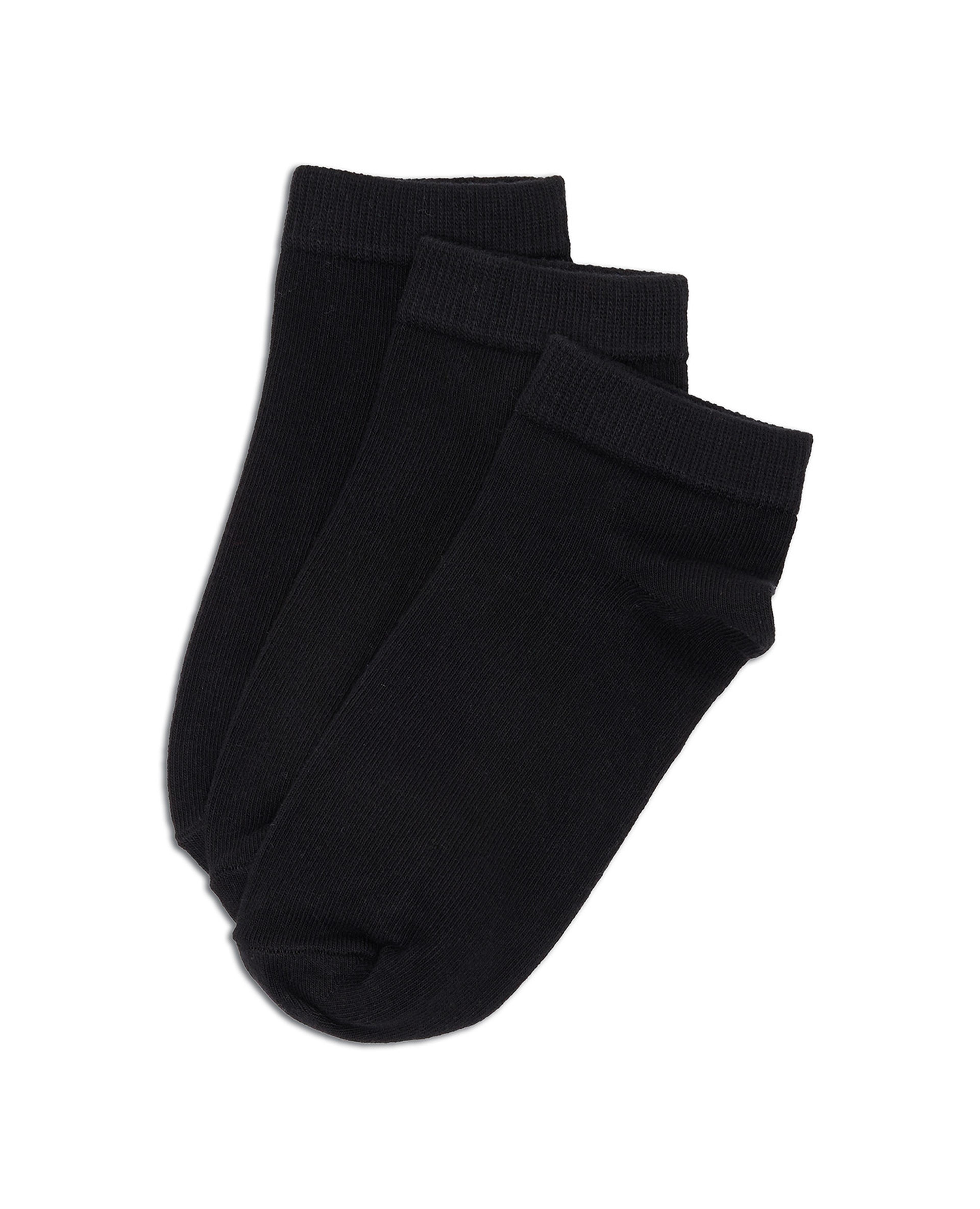 3 Pack Solid Ankle Socks