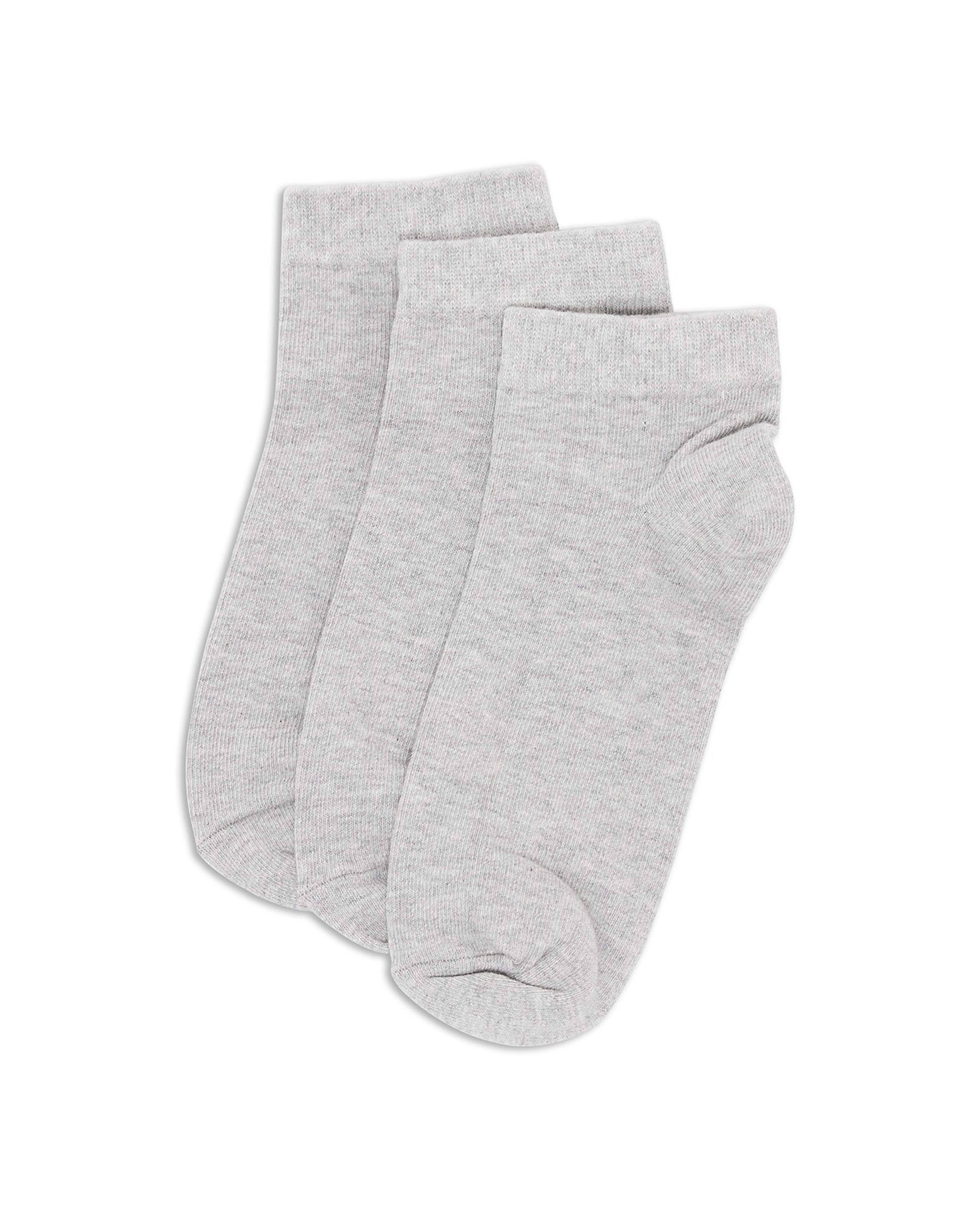 3 Pack Solid Ankle Socks
