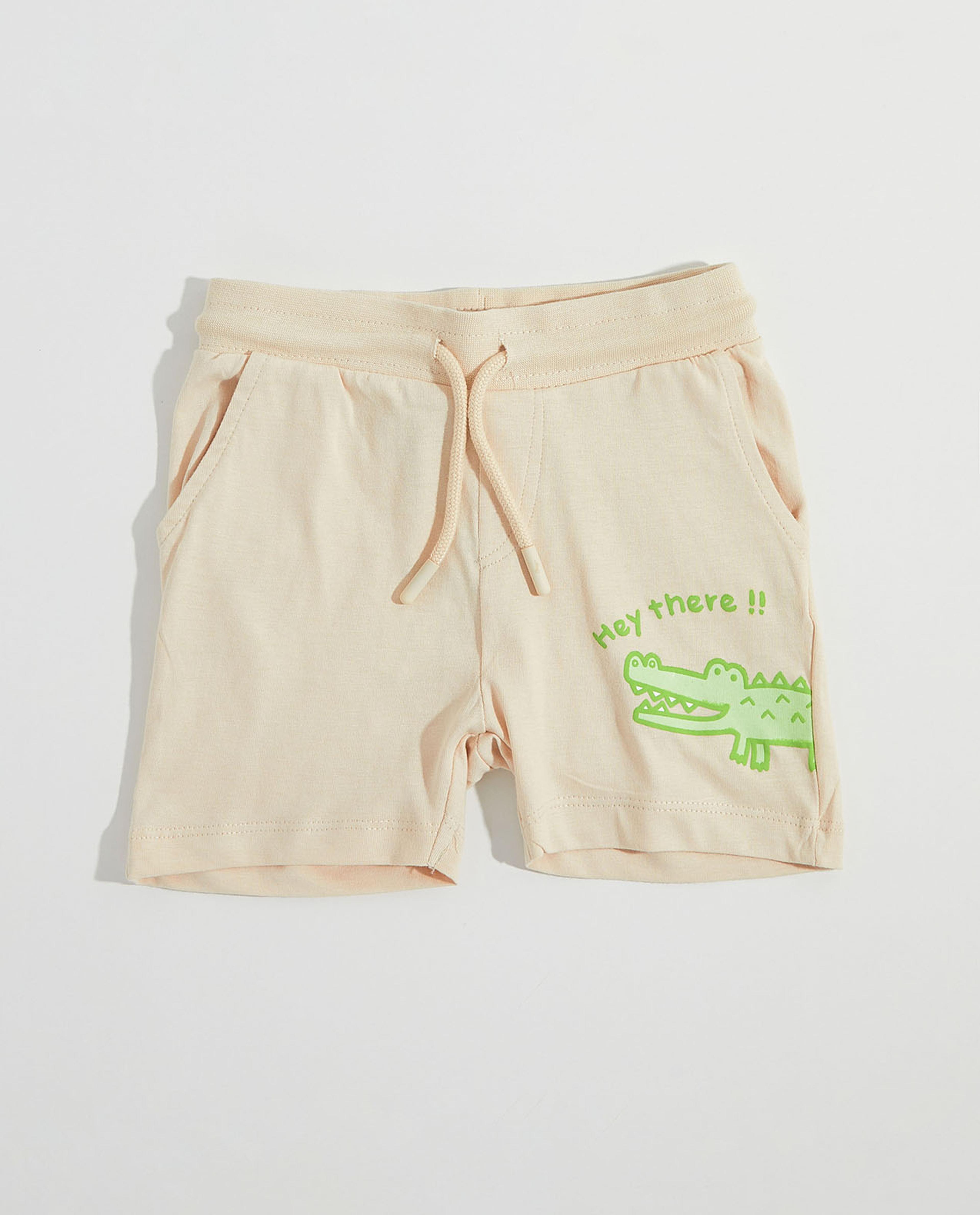 شورت برباط على الخصر - قطعتين