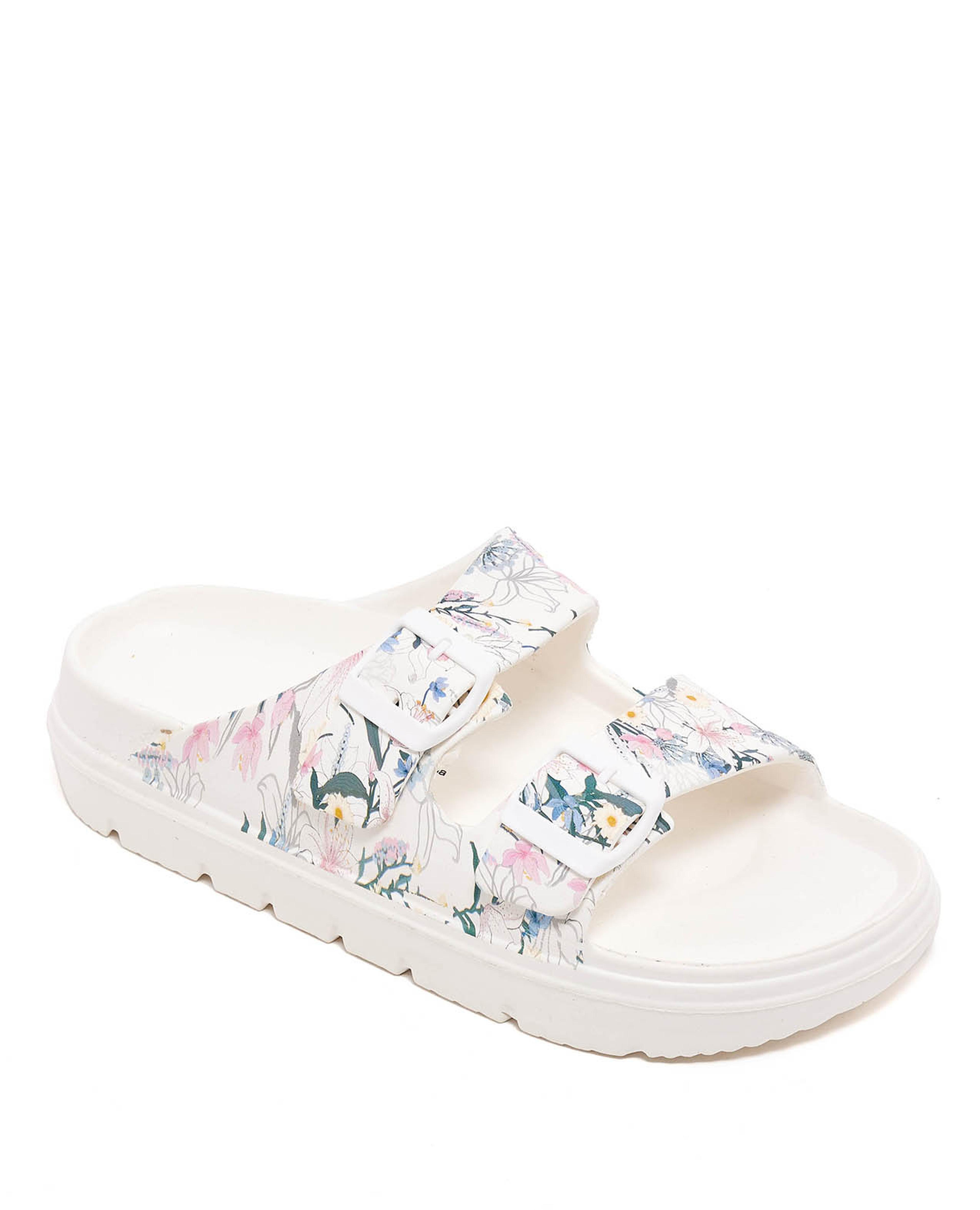 شبشب بطبعة مزدوج الأحزمة