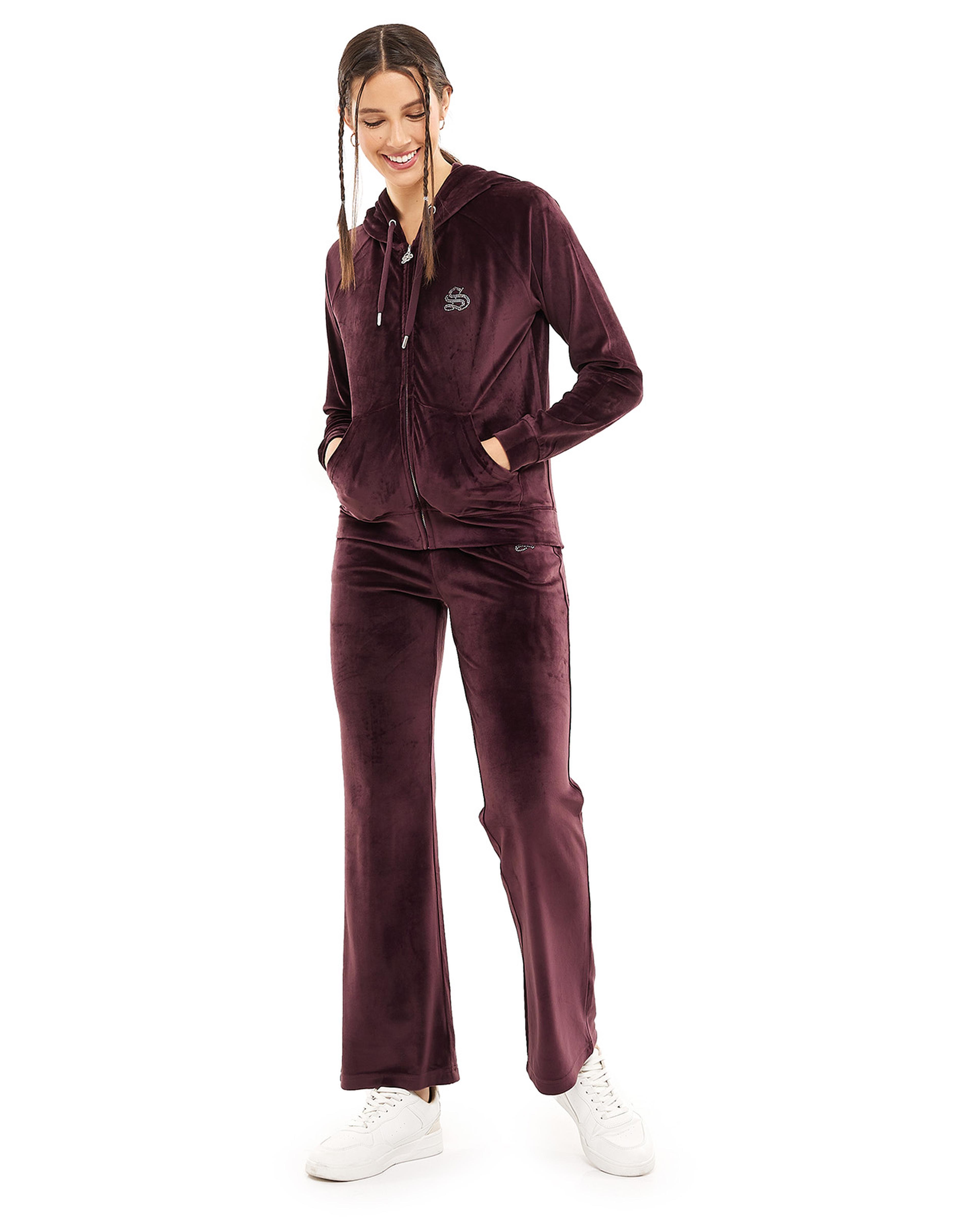 Studded Hooded Jacket with Zipper Closure