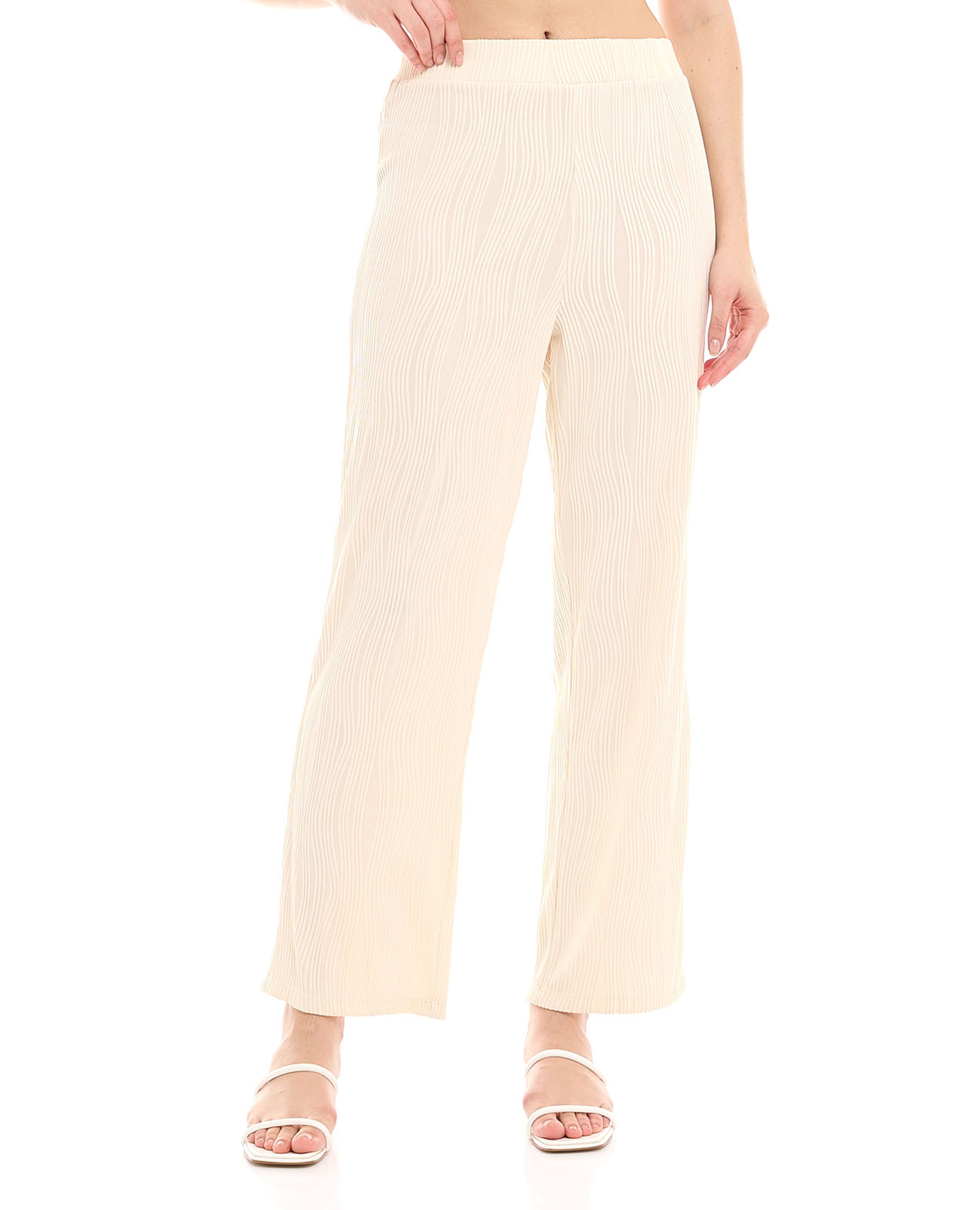 بنطال بخصر مطاطي