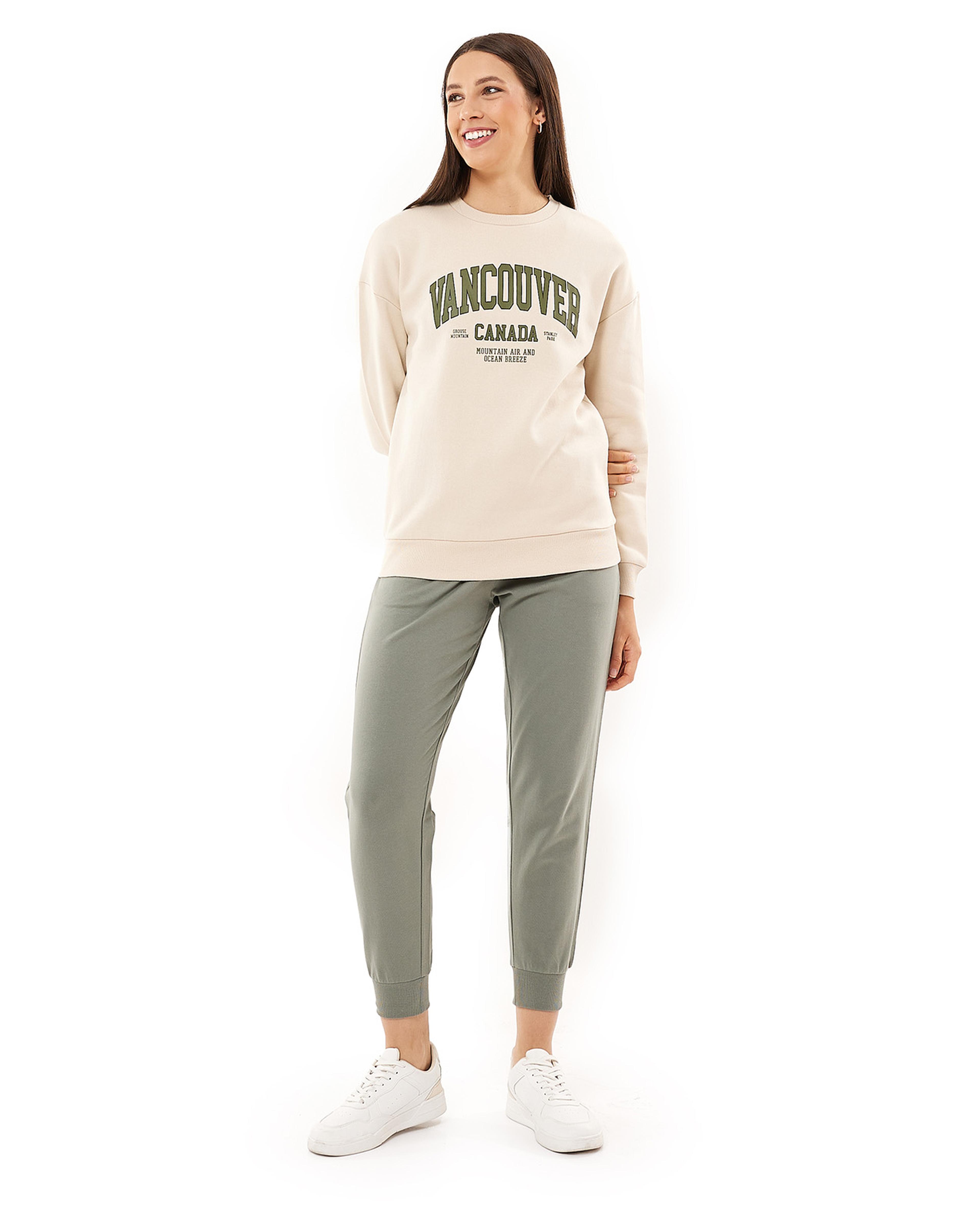 بنطال جوغر سادة بخصر برباط