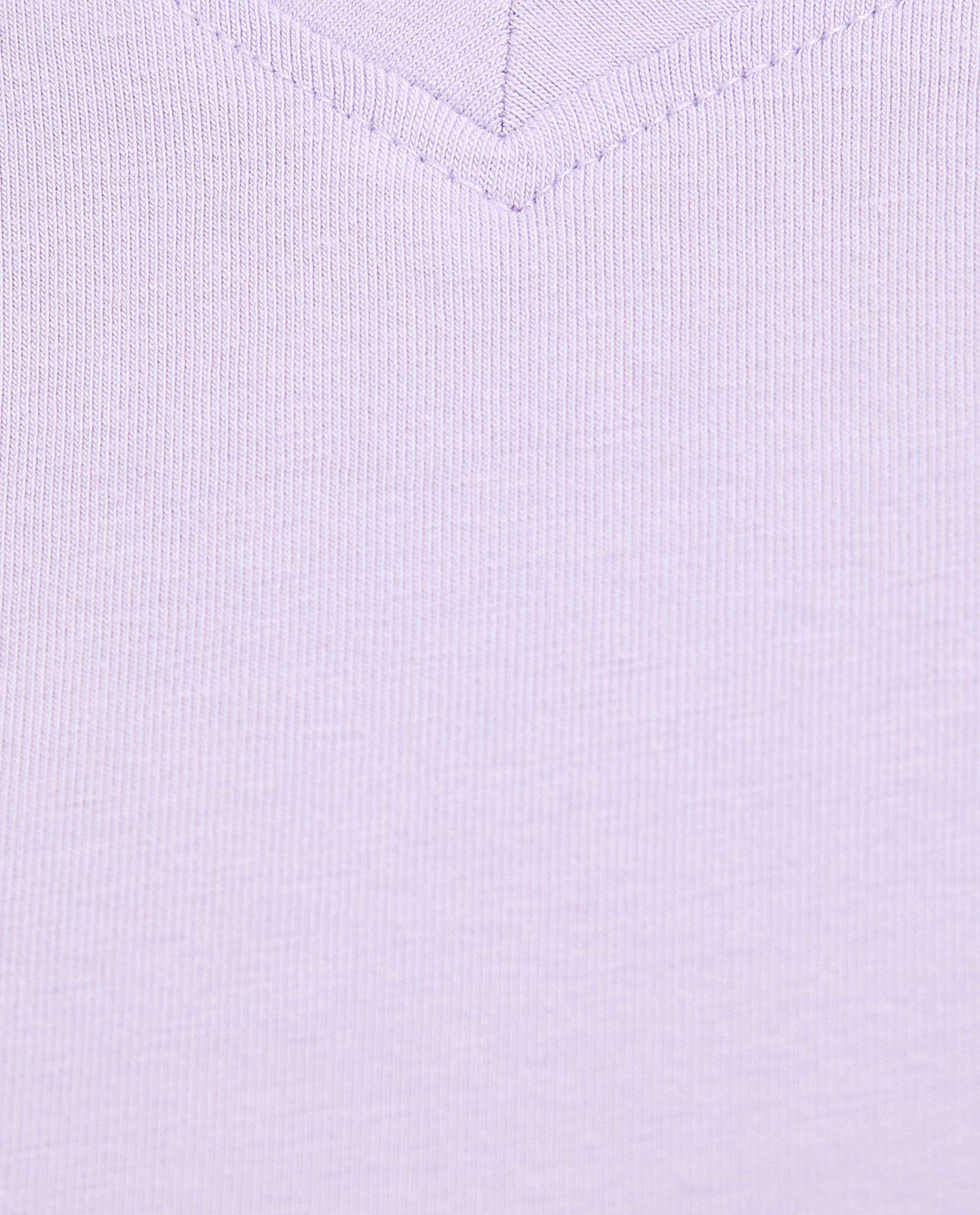 Solid T-Shirt with V-Neck and Short Sleeves