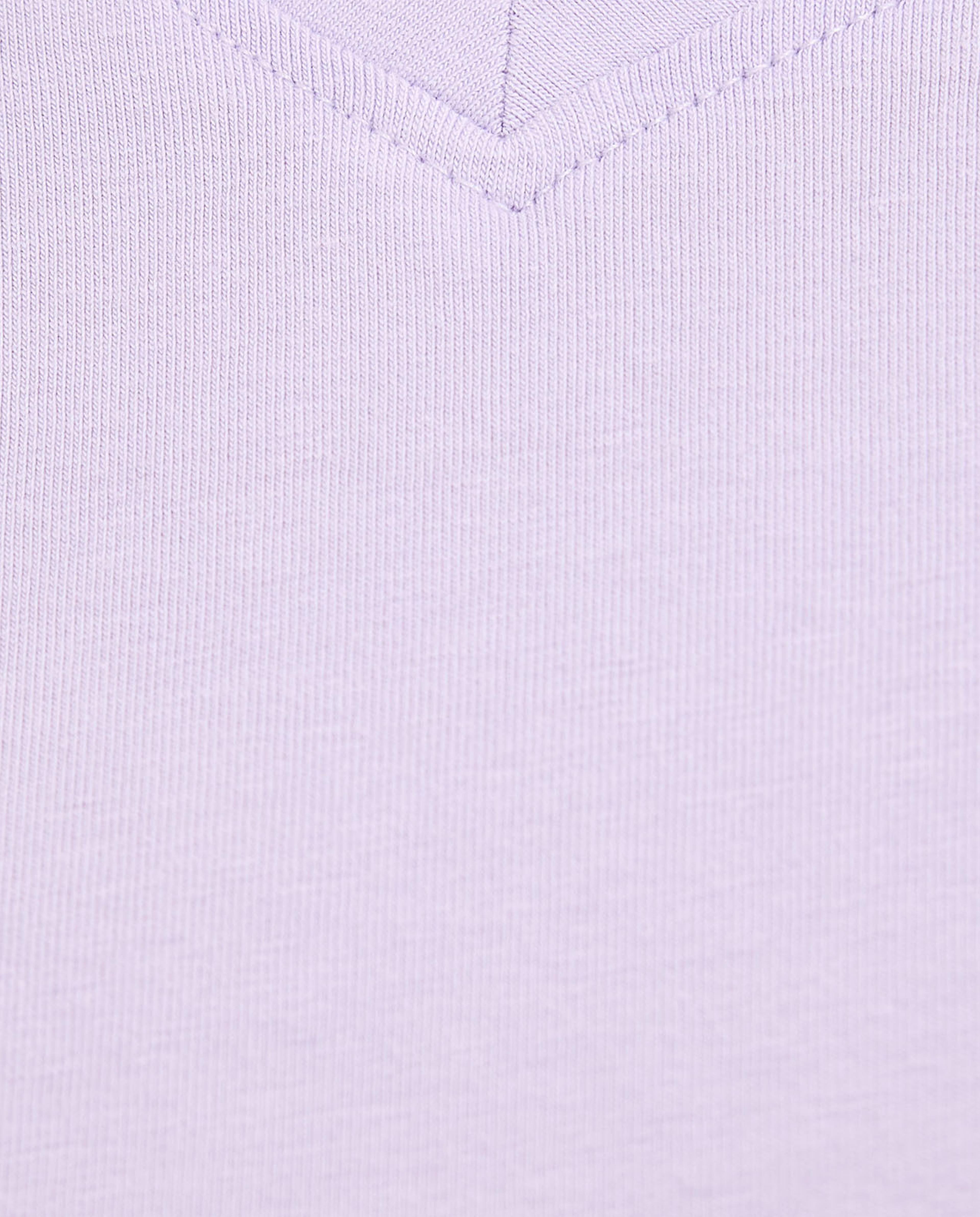 Solid T-Shirt with V-Neck and Short Sleeves