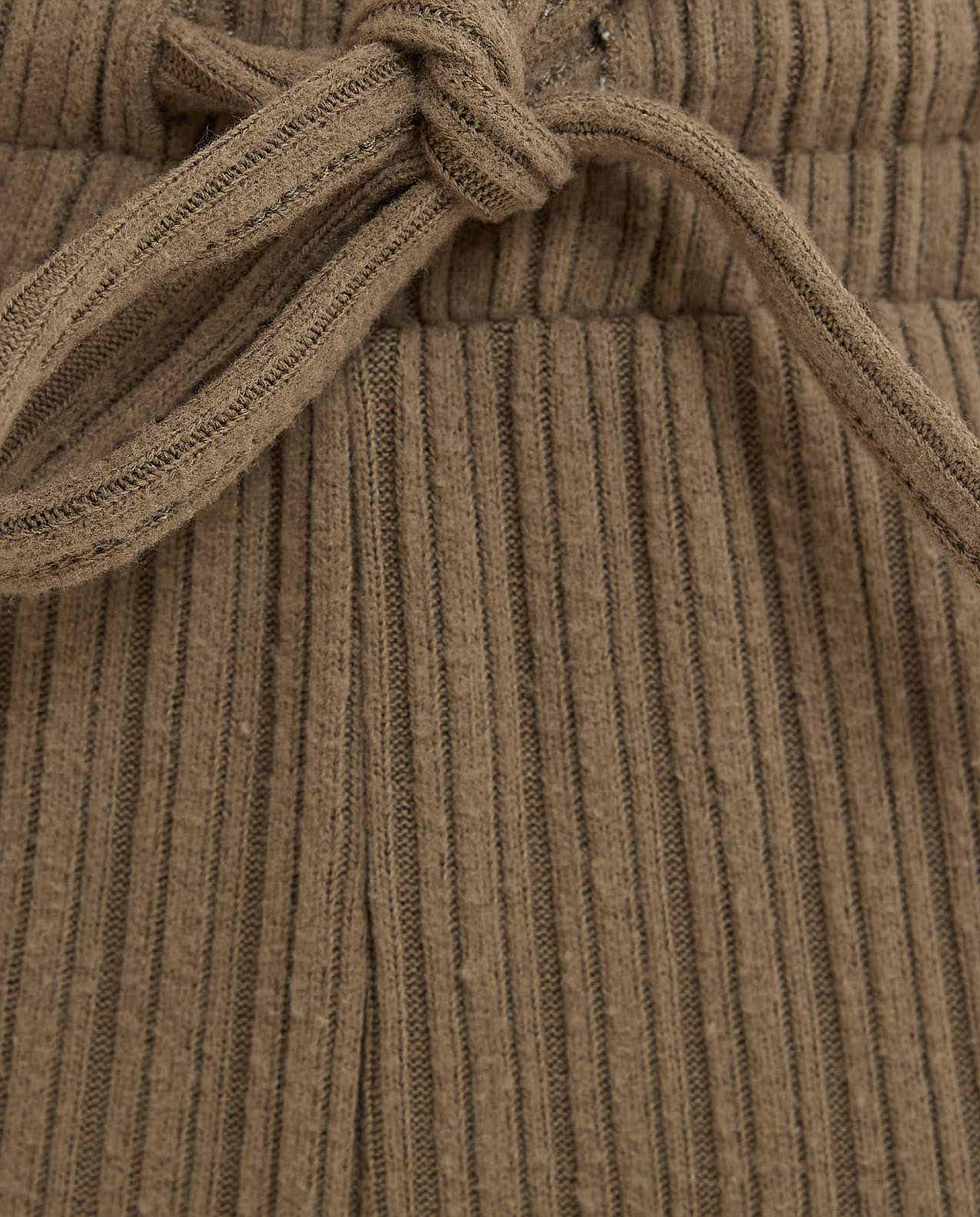 Knitted Pants with Drawstring Waist