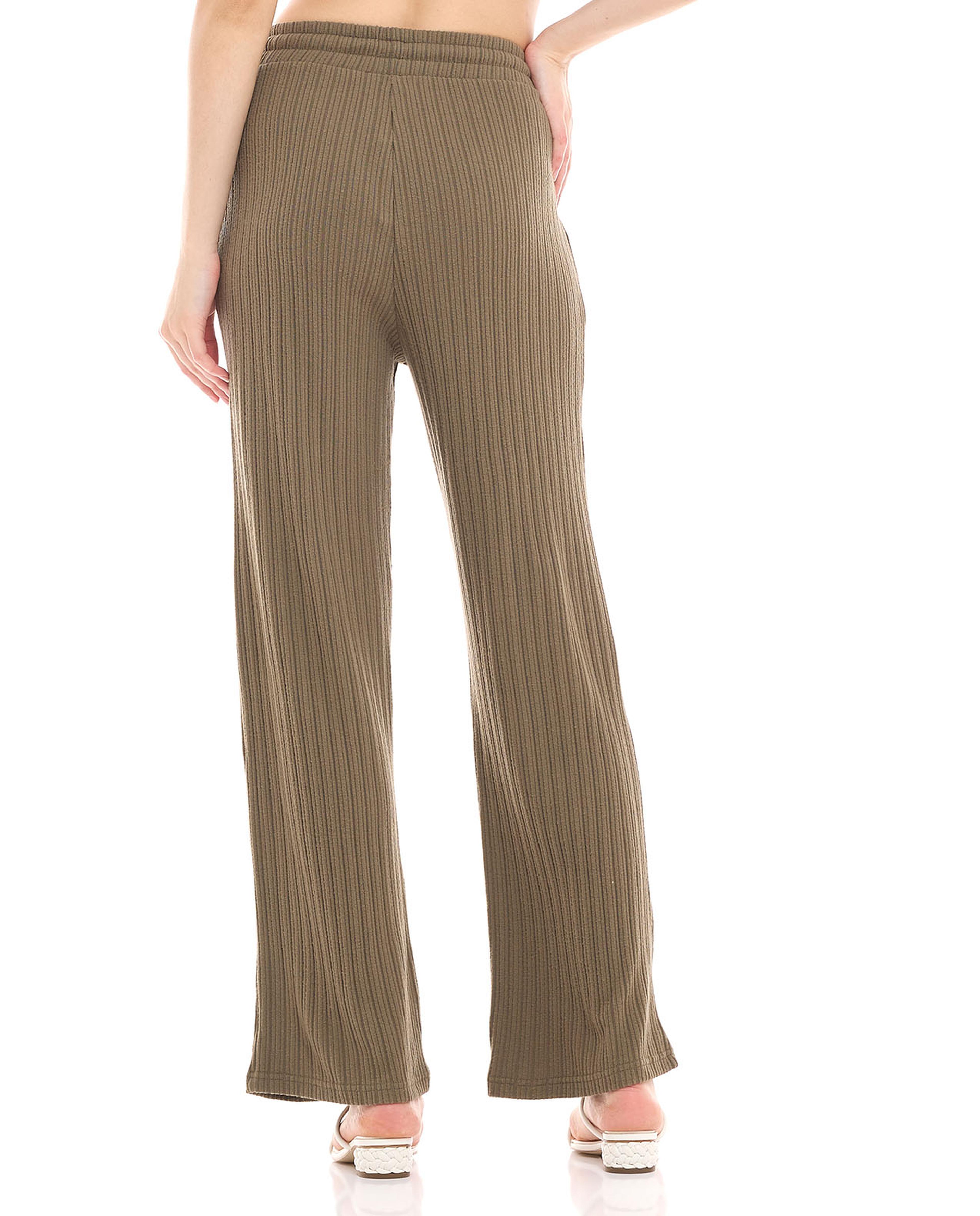 Knitted Pants with Drawstring Waist