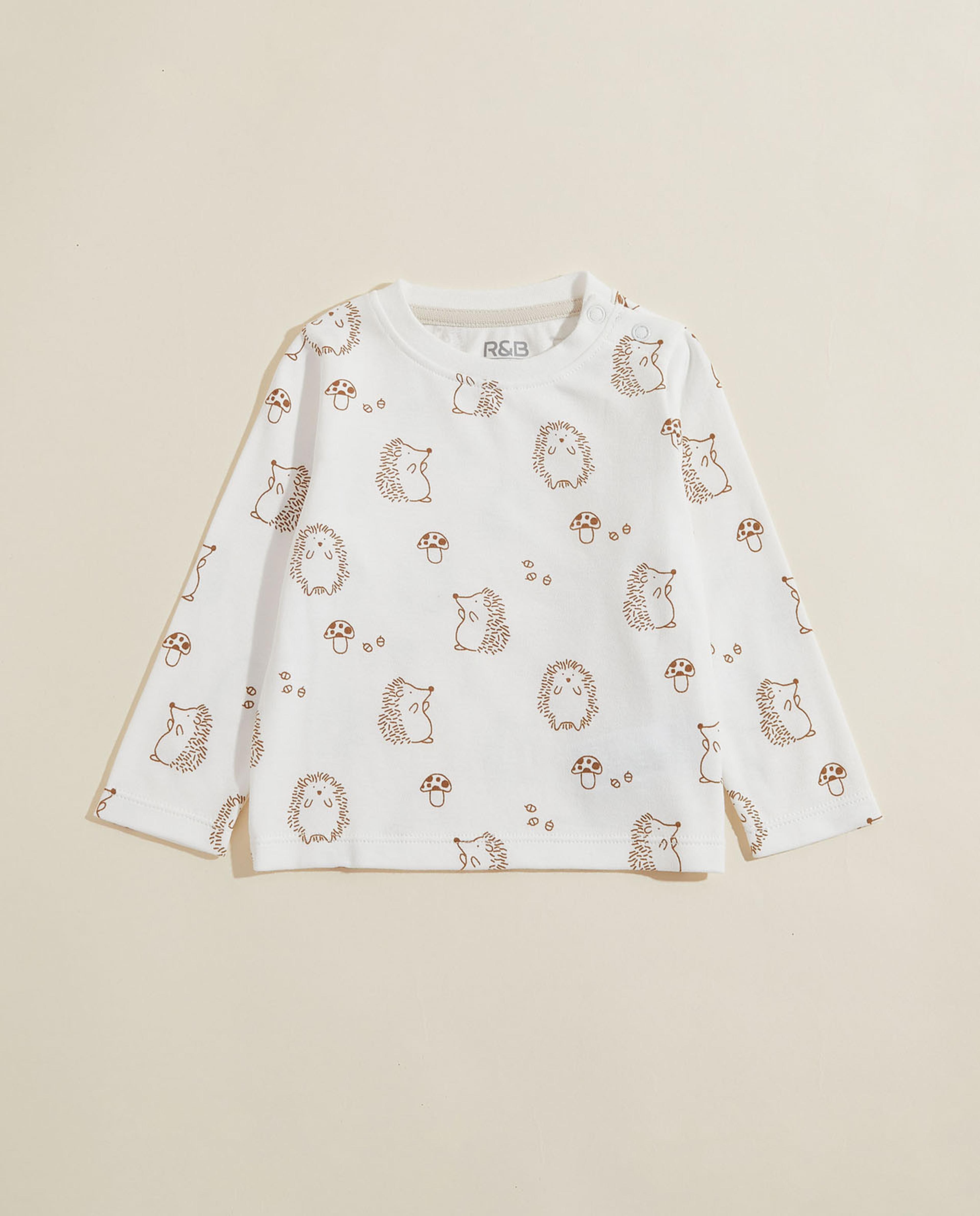 Printed T-Shirt and Quilted Romper Set