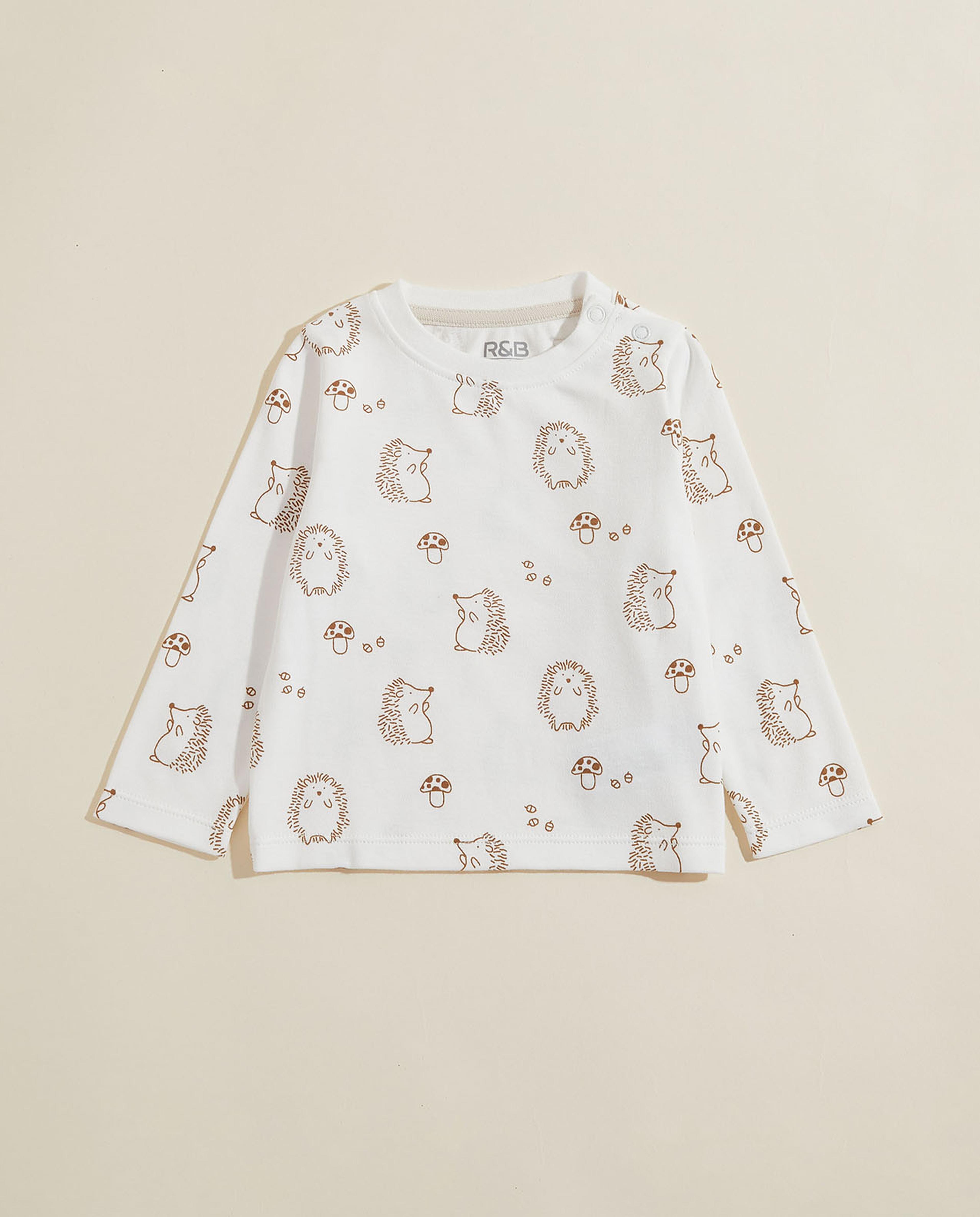 Printed T-Shirt and Quilted Romper Set